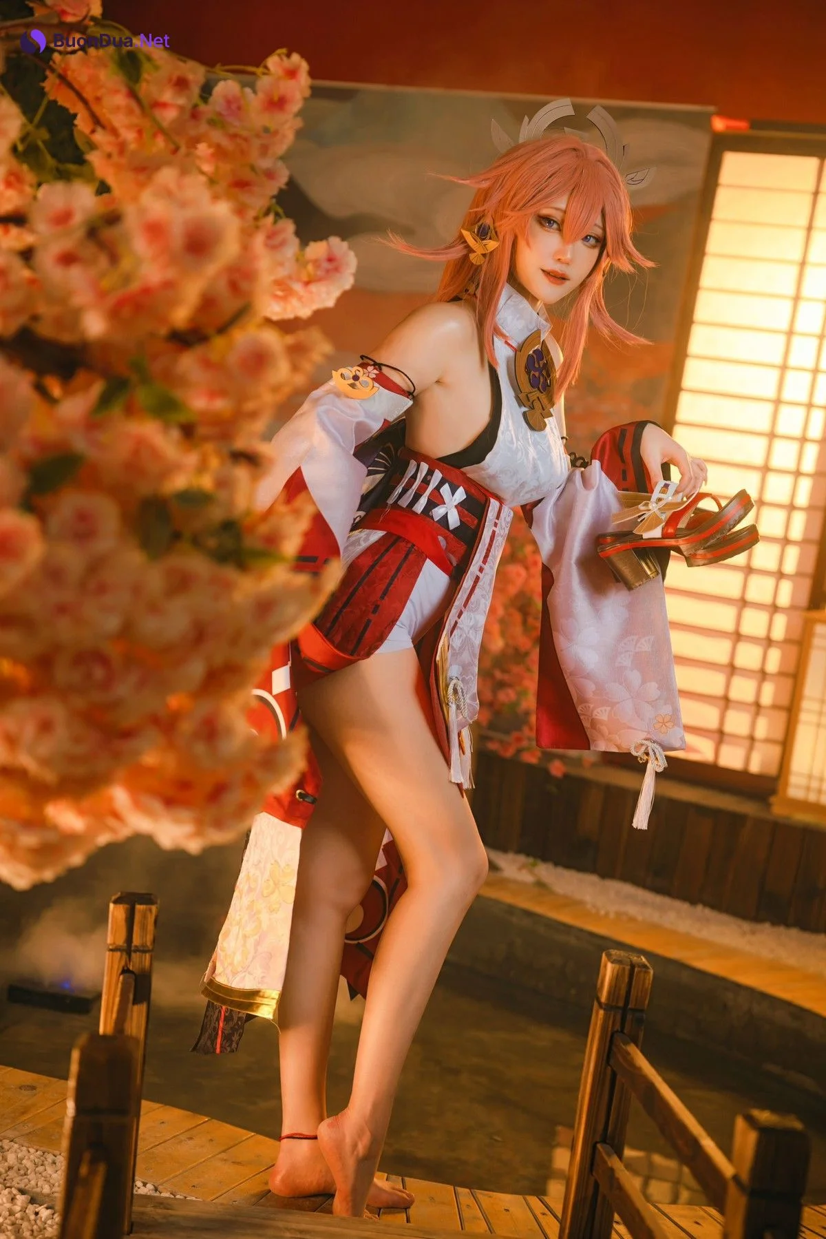 蛋黄mayo Cosplay 八重神子 - Photo 9