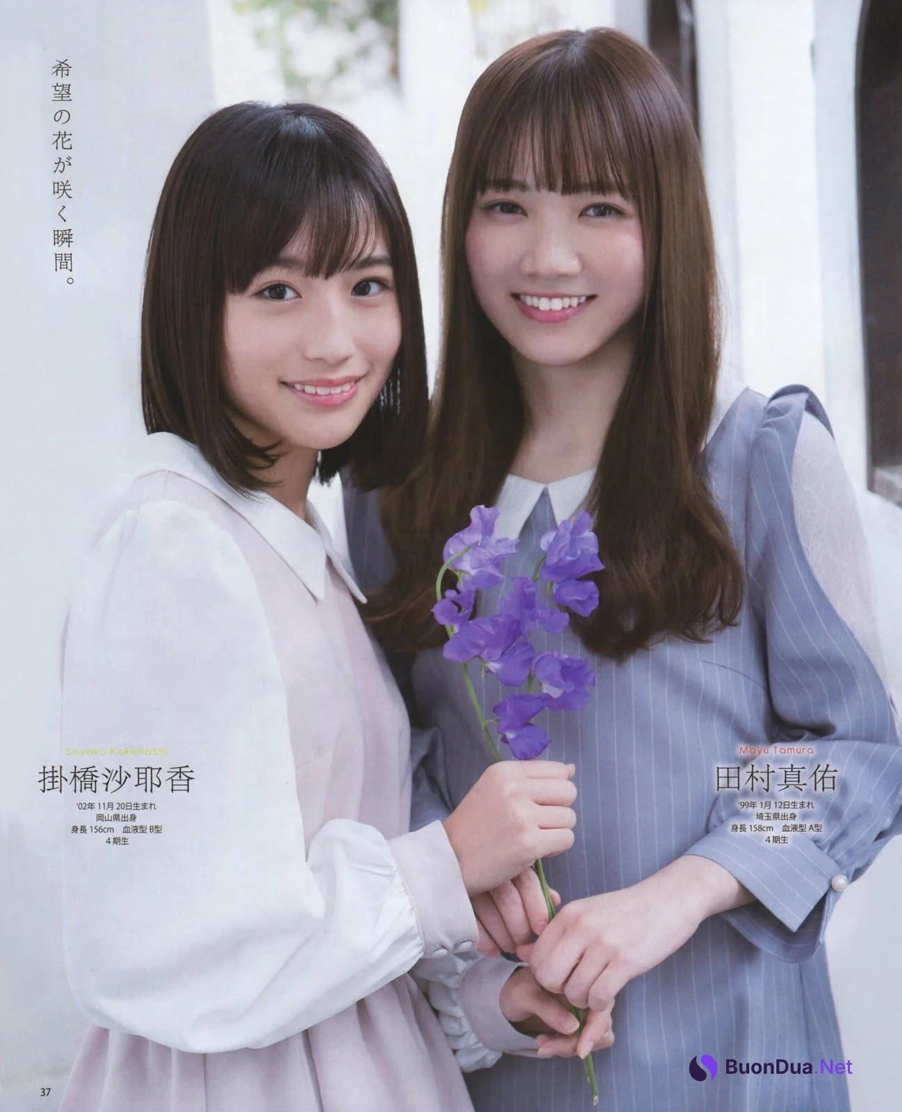 Mayu Tamura 田村真佑, Sayaka Kakehashi 掛橋沙耶香, BOMB! 2019.04 (ボム 2019年4月号) - Photo 2