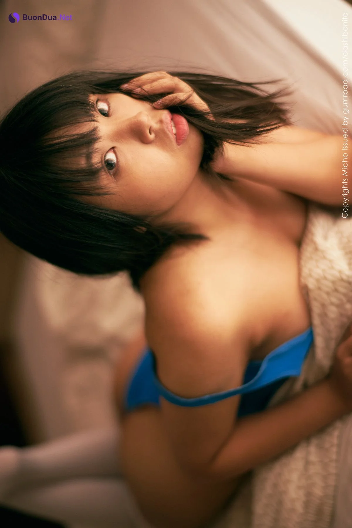 Micho Teh, [Patreon] Holiday House Blue Leotard - Photo 20