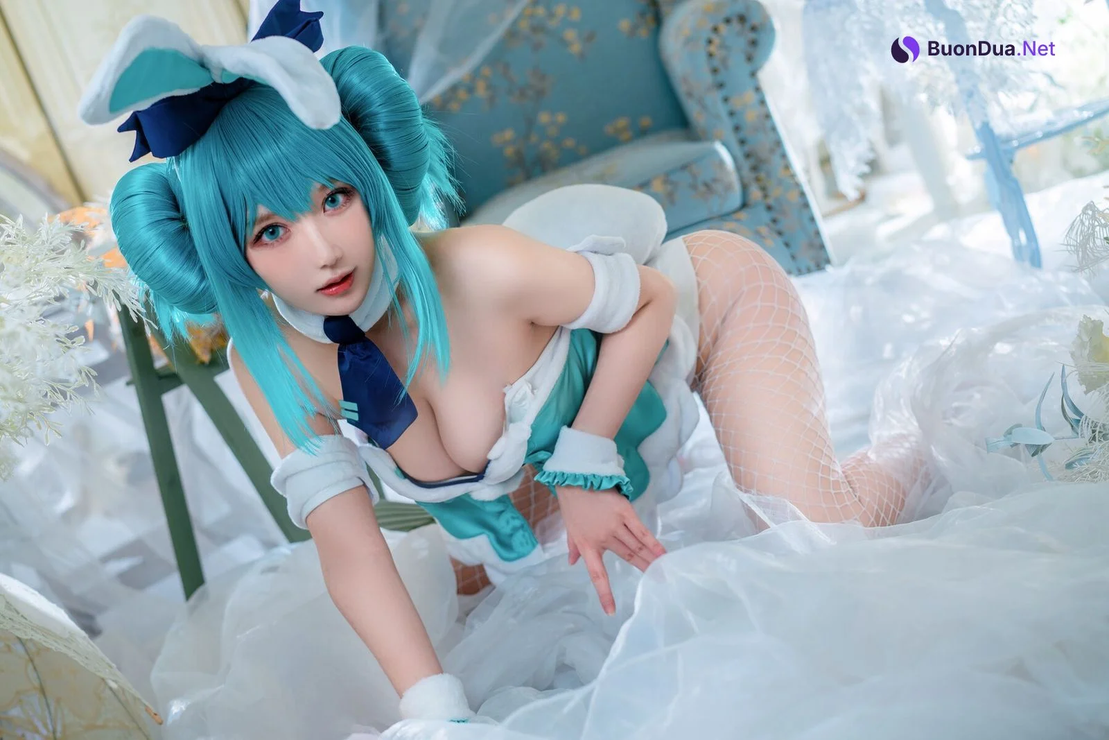 [阿包也是兔娘] 白兔 Miku - Photo 4