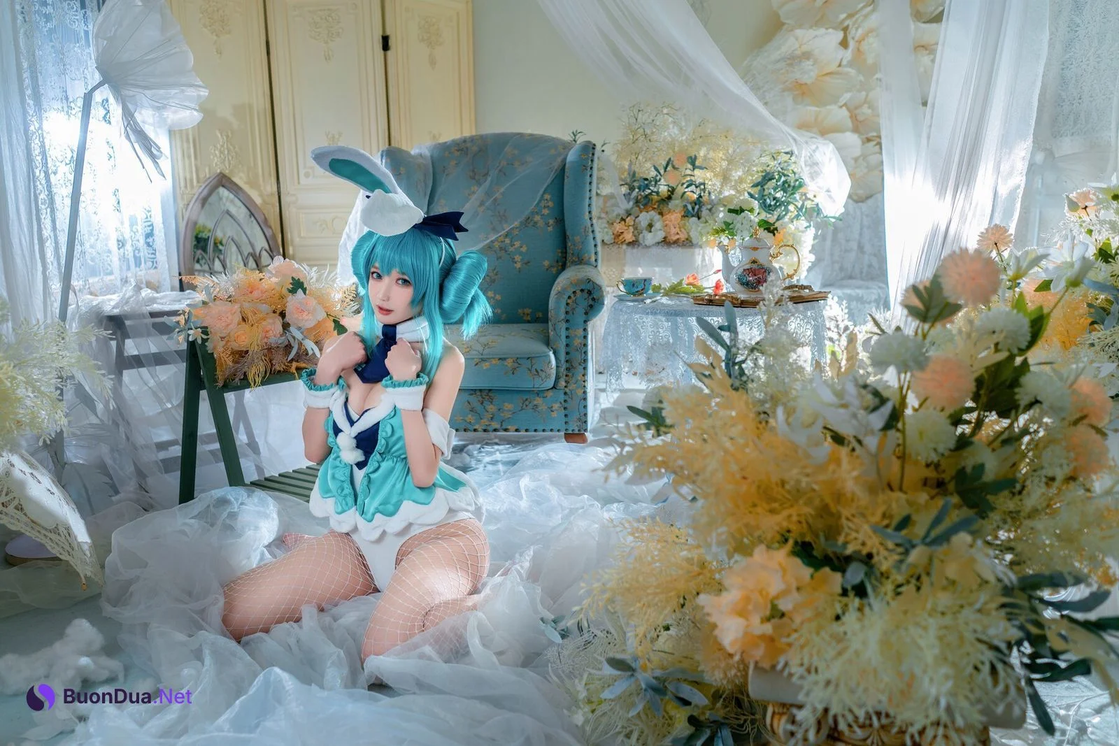 [阿包也是兔娘] 白兔 Miku - Photo 5