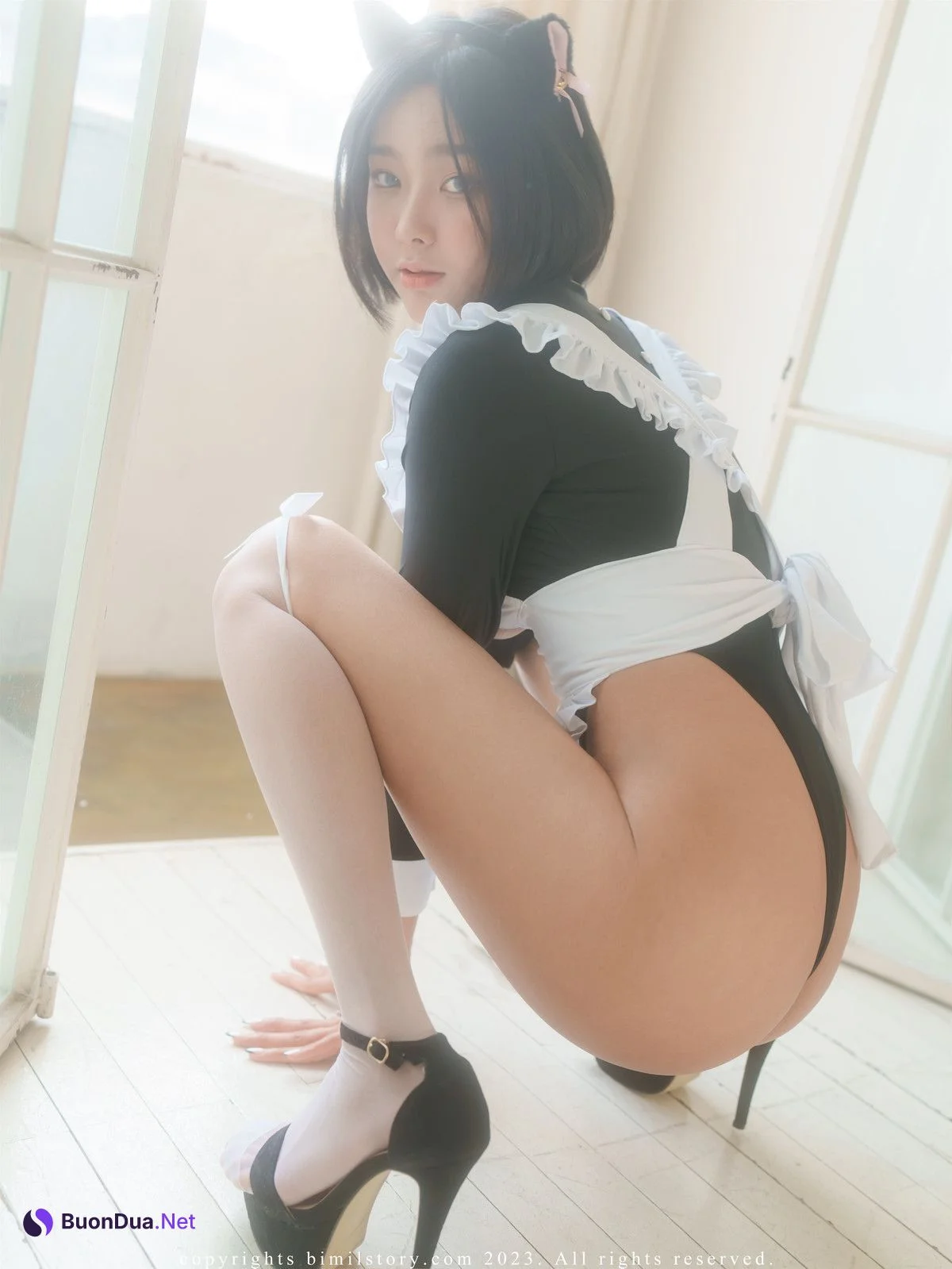 Mina 민아, [Bimilstory] Black Cat Mina Set.01 - Photo 17