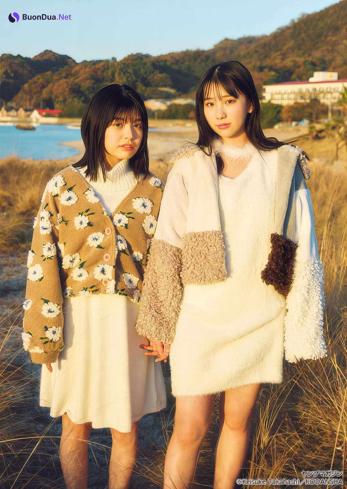 Mio Matsuda 松田実桜, Nozomi Nishio 西尾希美, Young Magazine Gekkan 2024 No.05 (月刊ヤングマガジン 2024年5号) - Photo 6