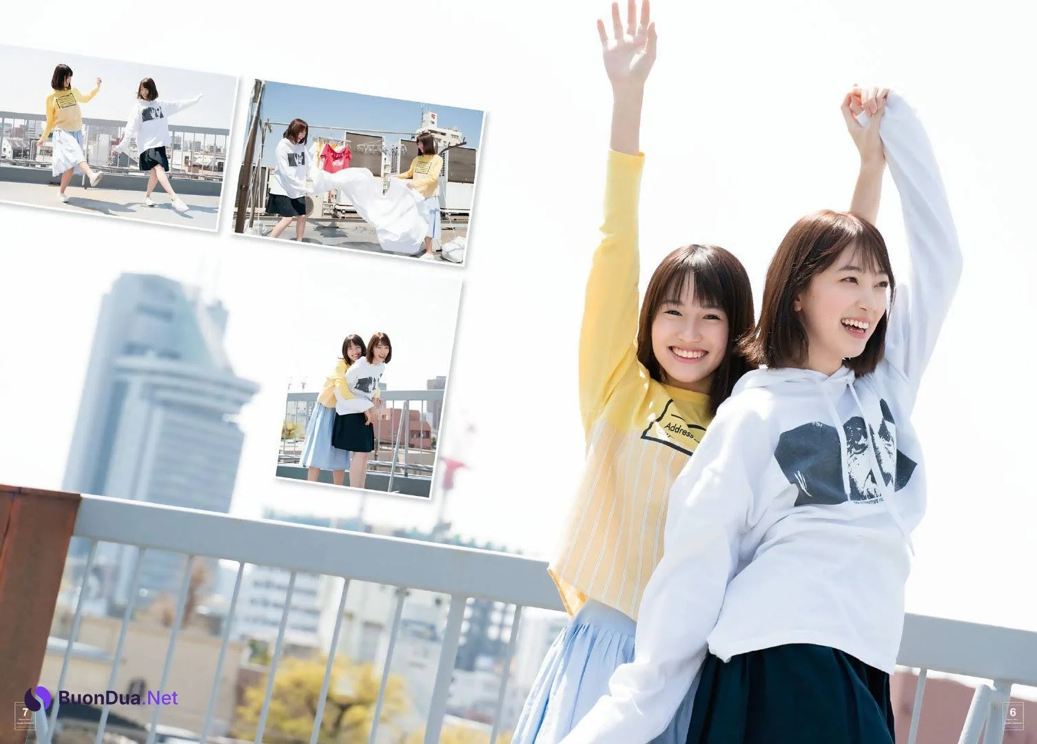 Miona Hori 堀未央奈, Sayaka Kakehashi 掛橋沙耶香, Shonen Magazine 2019 No.23 (少年マガジン 2019年23号) - Photo 2