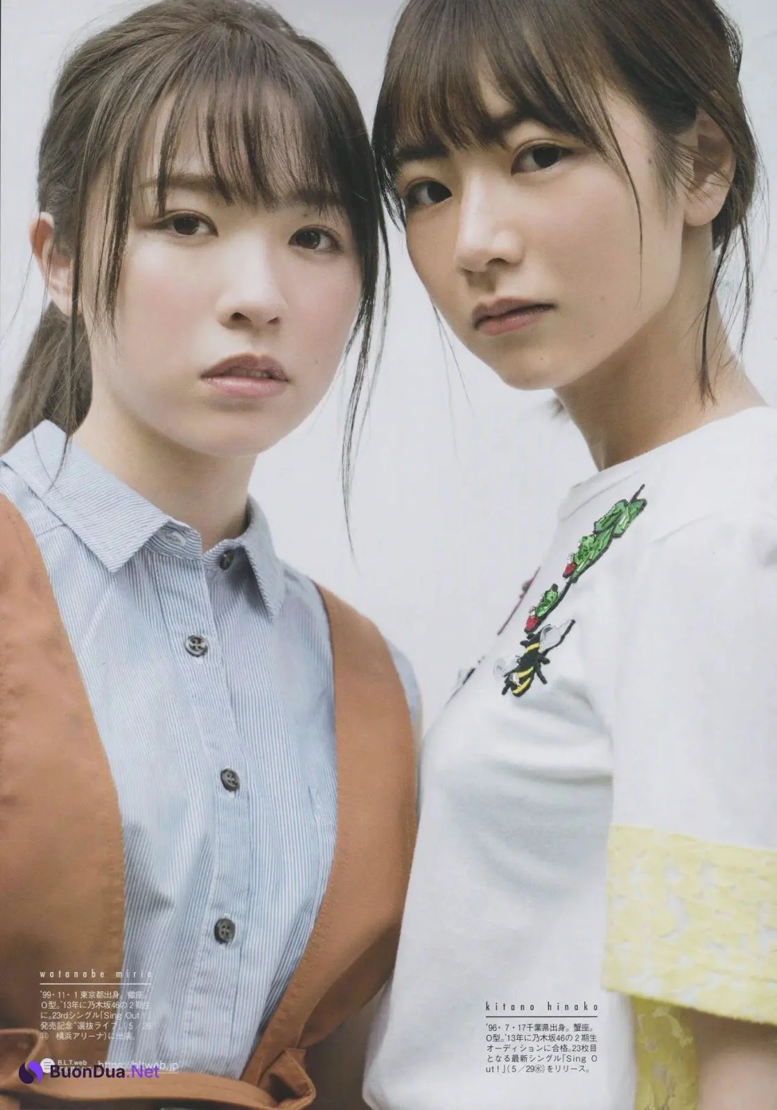 Miria Watanabe 渡辺みり愛, Hinako Kitano 北野日奈子, B.L.T. 2019.07 (ビー・エル・ティー 2019年7月号) - รูปภาพ 3