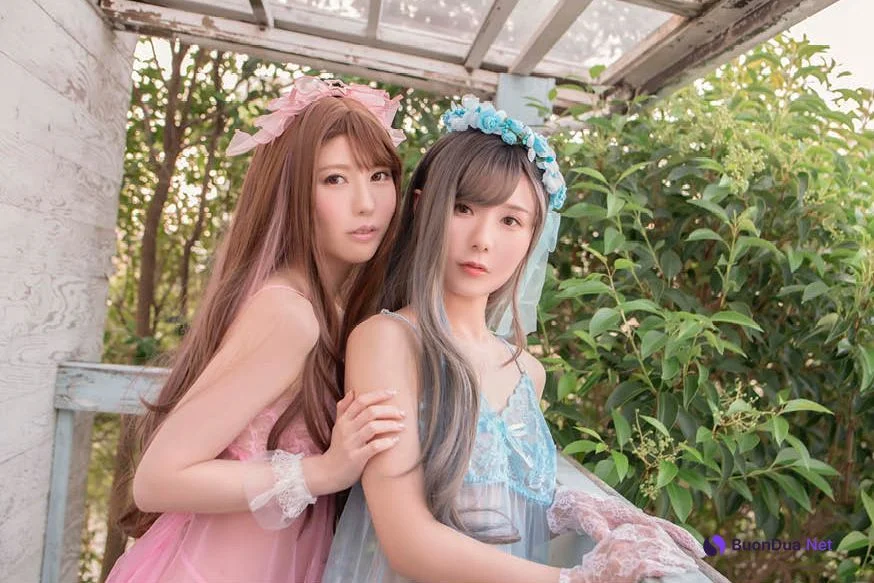 Miru Sakamichi 坂道みる, Mizuki Aiga 藍芽みずき, デジタル写真集 Count sheep [DeepSleep] Set.03 - รูปภาพ 3