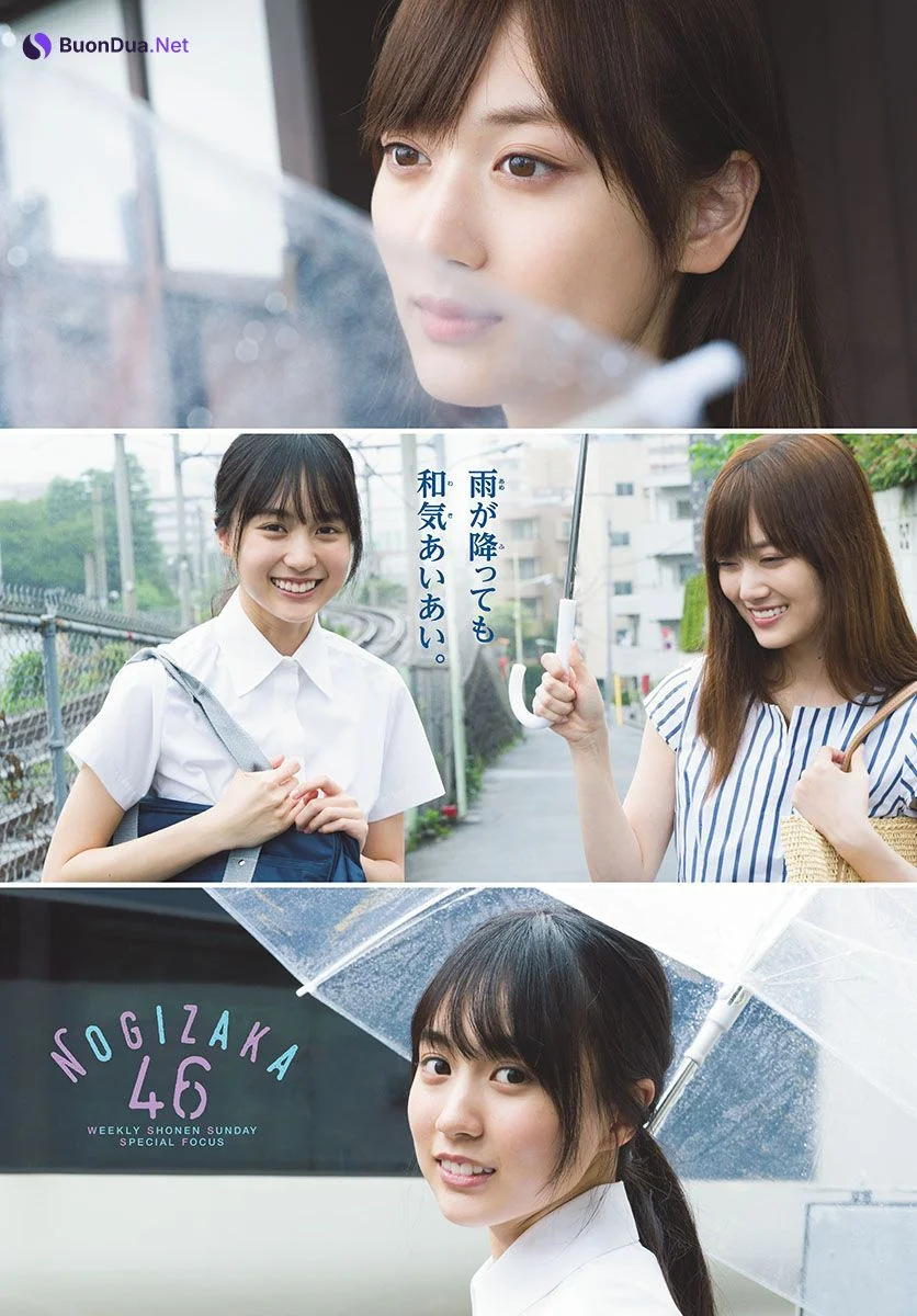Mizuki Yamashita 山下美月, Haruka Kaki 賀喜遥香, Shonen Sunday 2019 No.36・37 (少年サンデー 2019年36・37号) - 사진 3