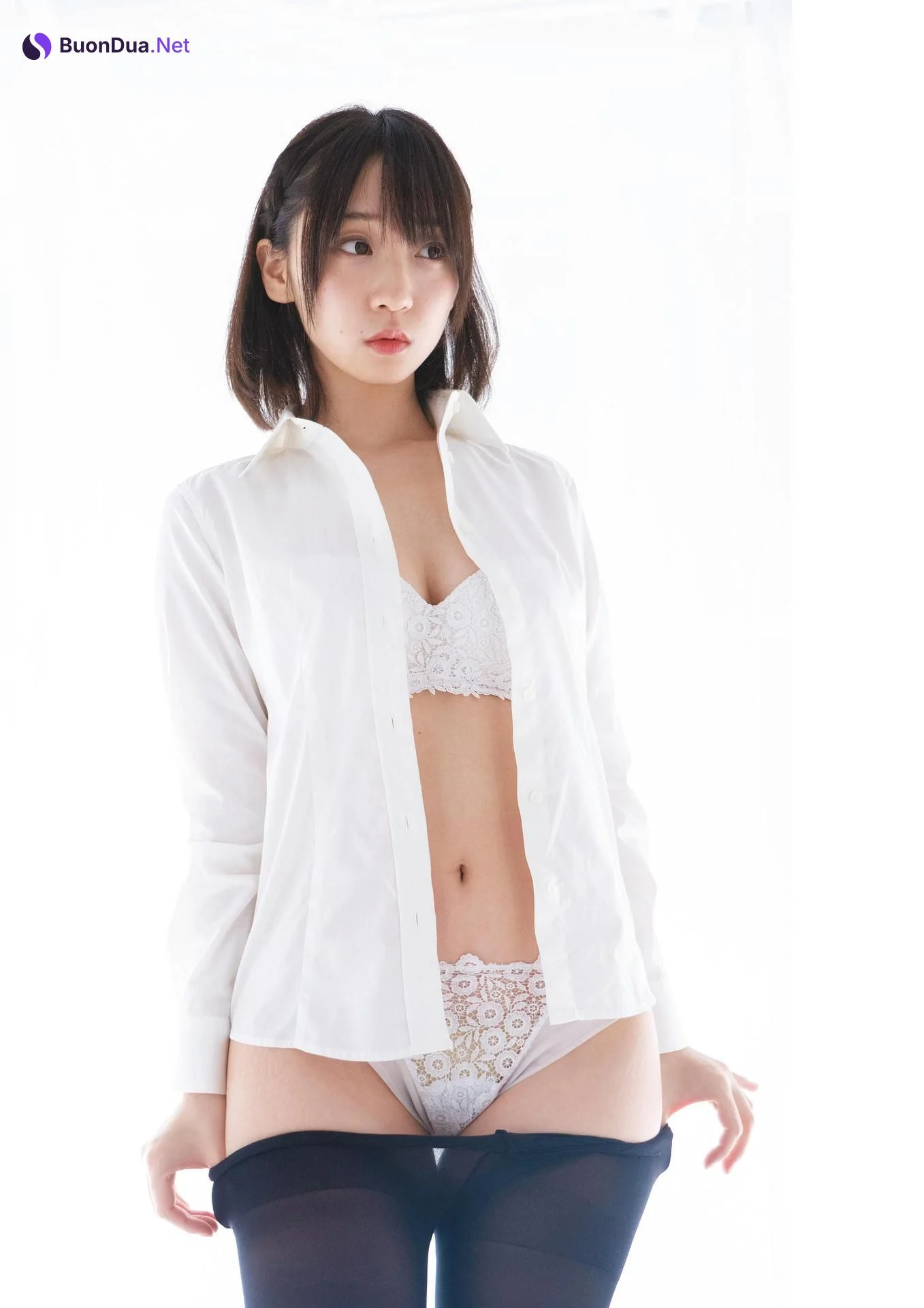 Moe Iori 伊織もえ, 写真集 1億3000万人の黒タイツ星人！黒だ白だ正義だ悪だ関係ないッ！！パンツが正義を守るお♥ Set 01 - 사진 11
