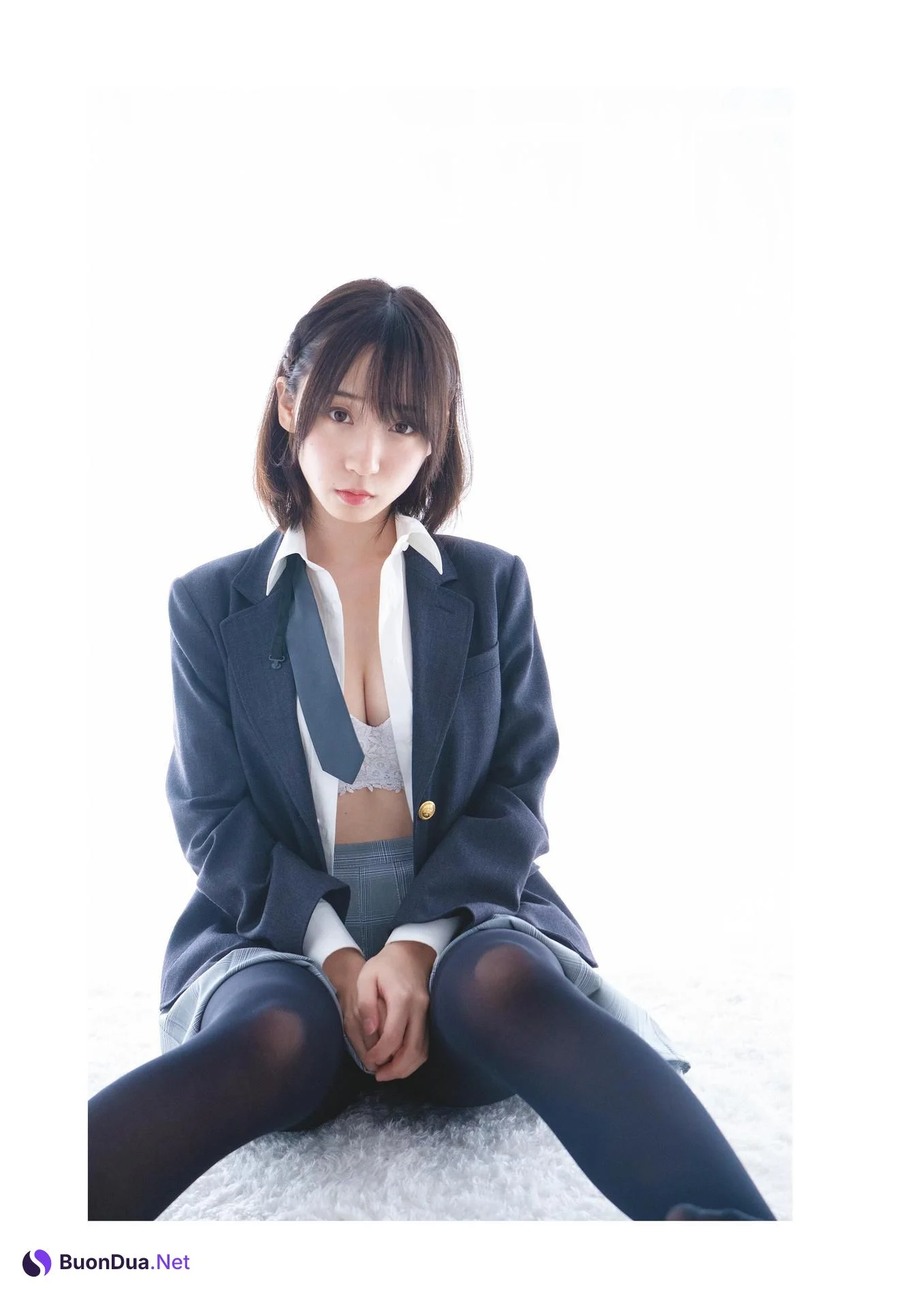 Moe Iori 伊織もえ, 写真集 1億3000万人の黒タイツ星人！黒だ白だ正義だ悪だ関係ないッ！！パンツが正義を守るお♥ Set 01 - 사진 3