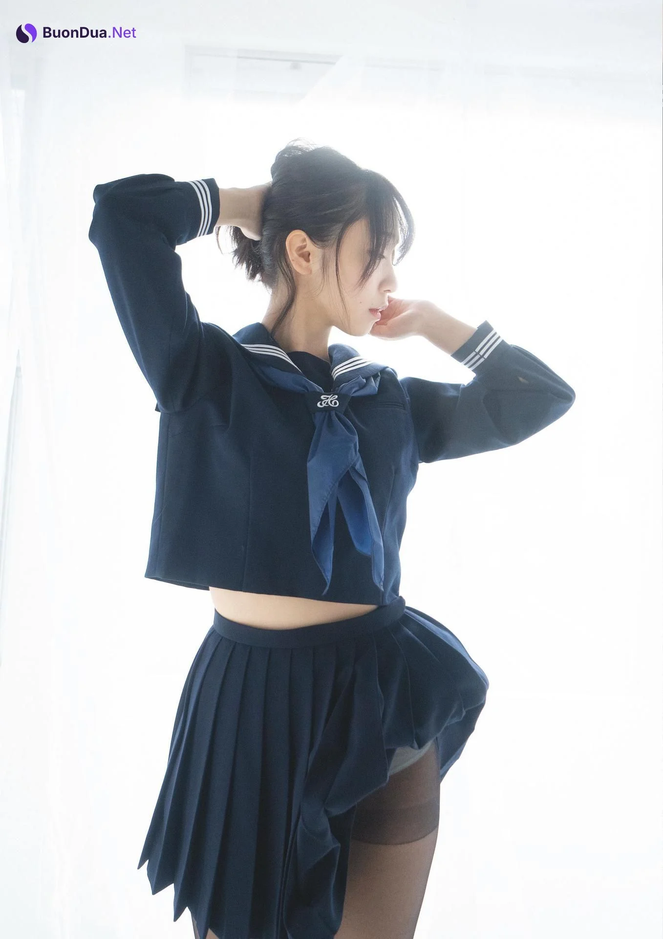 Moe Iori 伊織もえ, 写真集 1億3000万人の黒タイツ星人！黒だ白だ正義だ悪だ関係ないッ！！パンツが正義を守るお♥ Set 02 - Photo 17