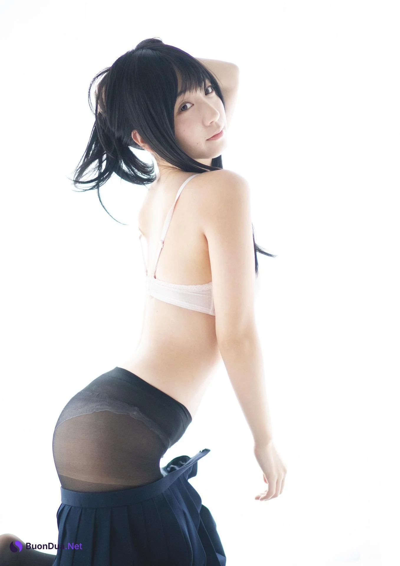 Moe Iori 伊織もえ, 写真集 1億3000万人の黒タイツ星人！黒だ白だ正義だ悪だ関係ないッ！！パンツが正義を守るお♥ Set 03 - Photo 16