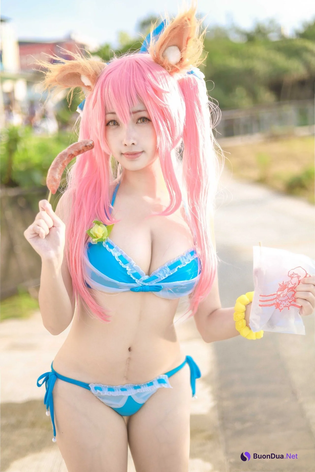 [毛毛喵 momocat] Tamamo no Mae Ver.Swimsuit - Photo 2