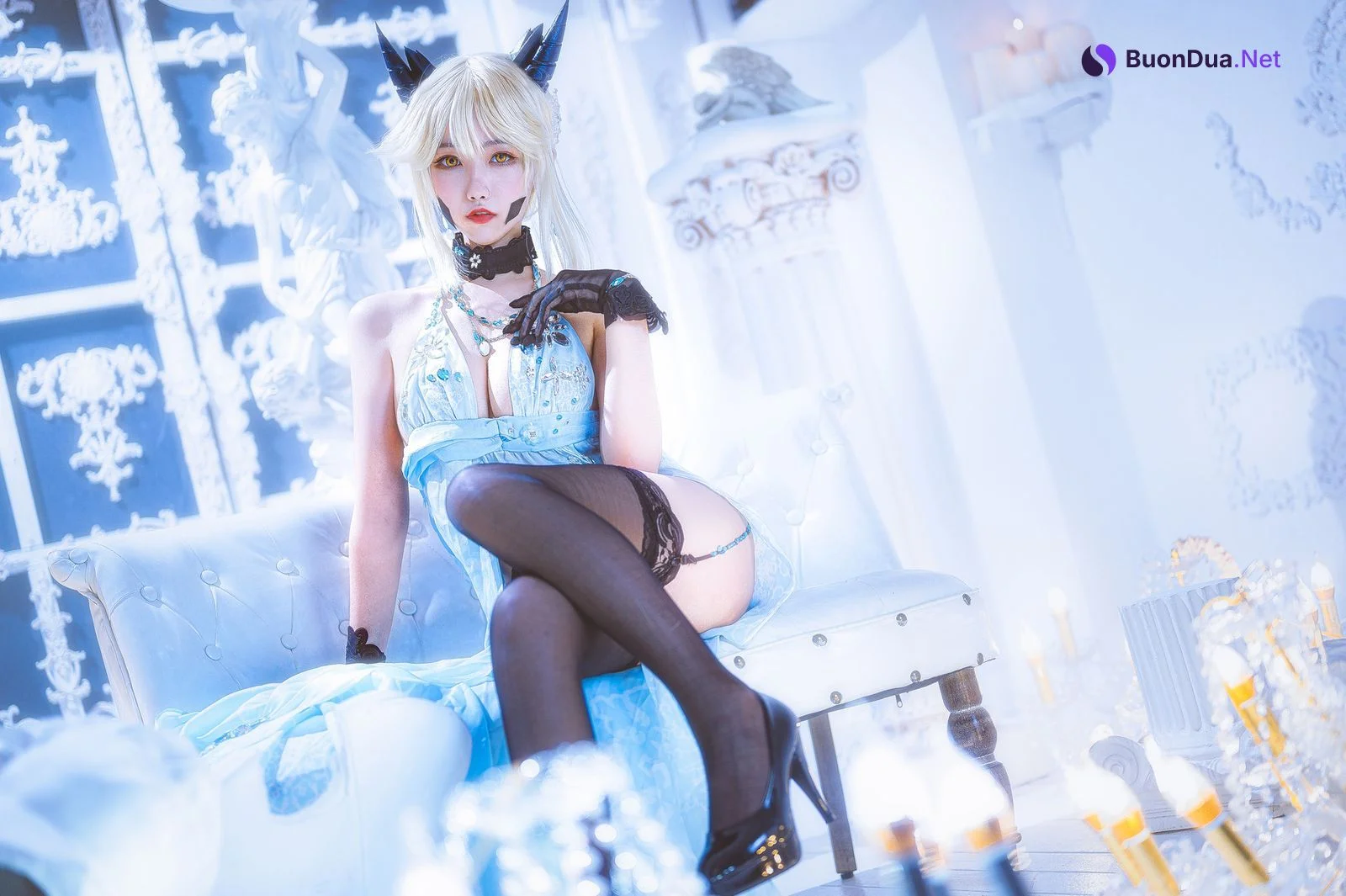 [Momoko葵葵] Artoria Pendragon Alter 黑枪呆礼服 - Photo 2