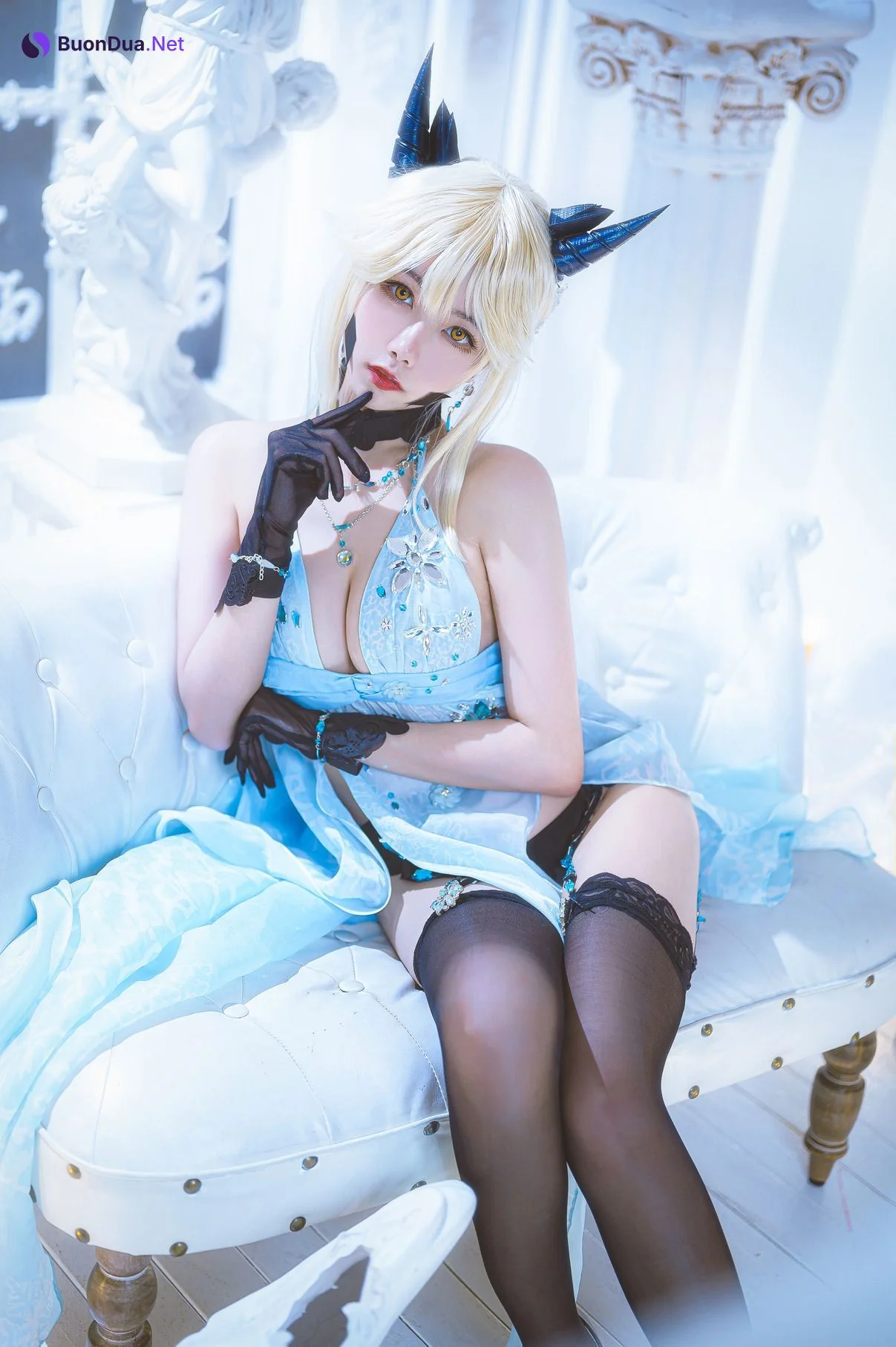 [Momoko葵葵] Artoria Pendragon Alter 黑枪呆礼服 - Photo 5