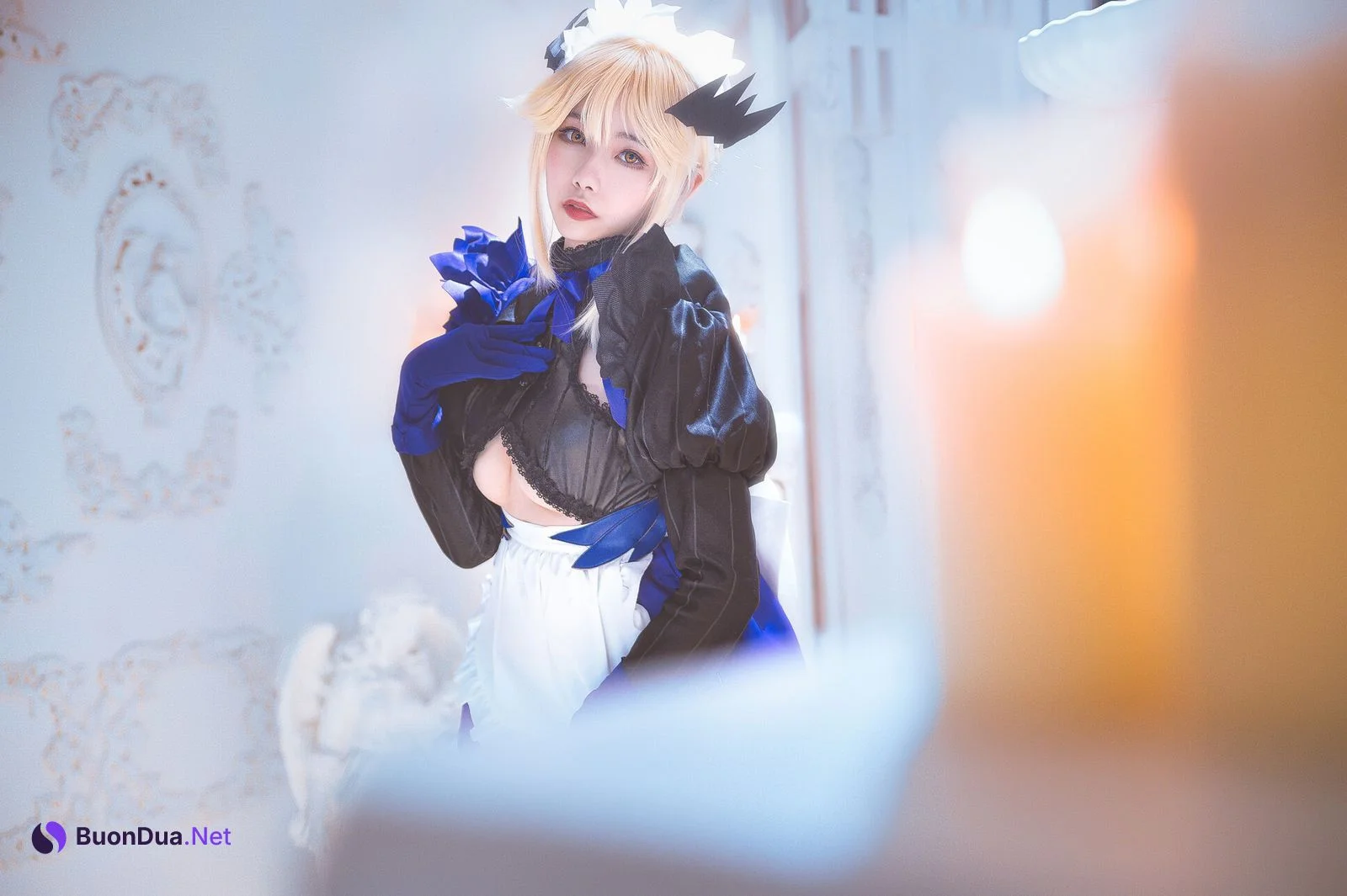 [Momoko葵葵] Artoria Pendragon Alter 黑枪呆女仆 - Photo 11