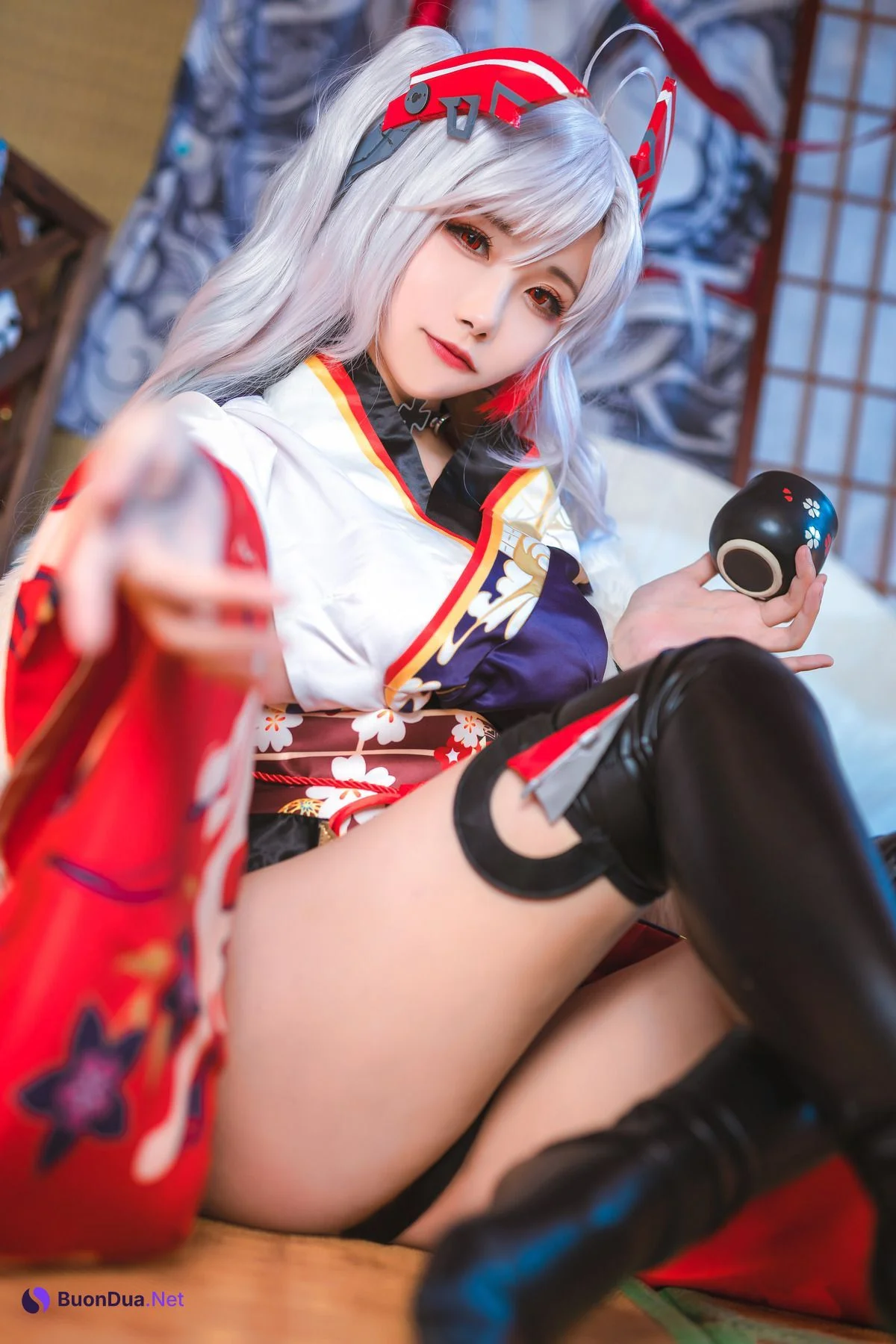 [Momoko葵葵] Prinz Eugen 欧根亲王 和服 - Photo 11