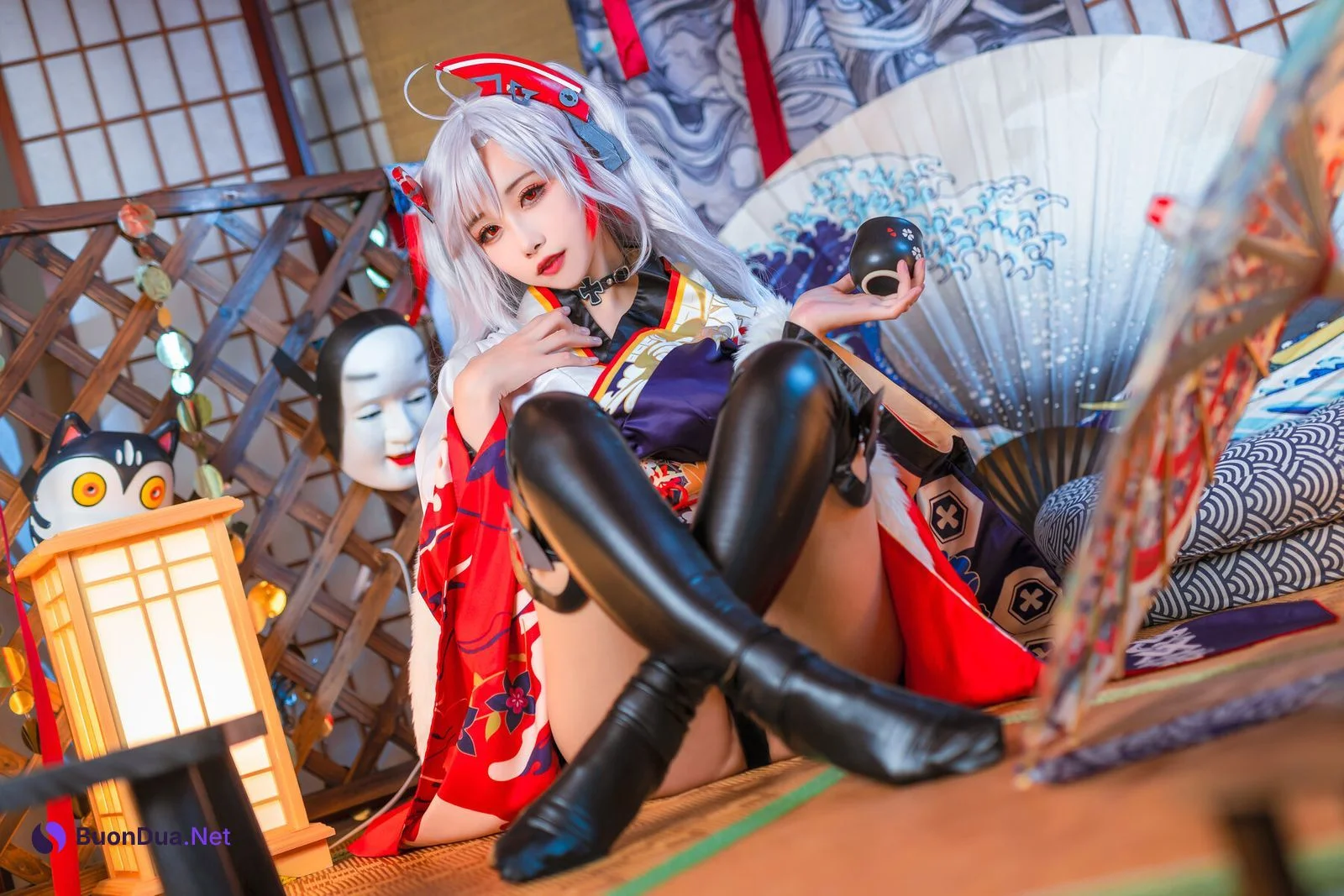 [Momoko葵葵] Prinz Eugen 欧根亲王 和服 - Photo 12