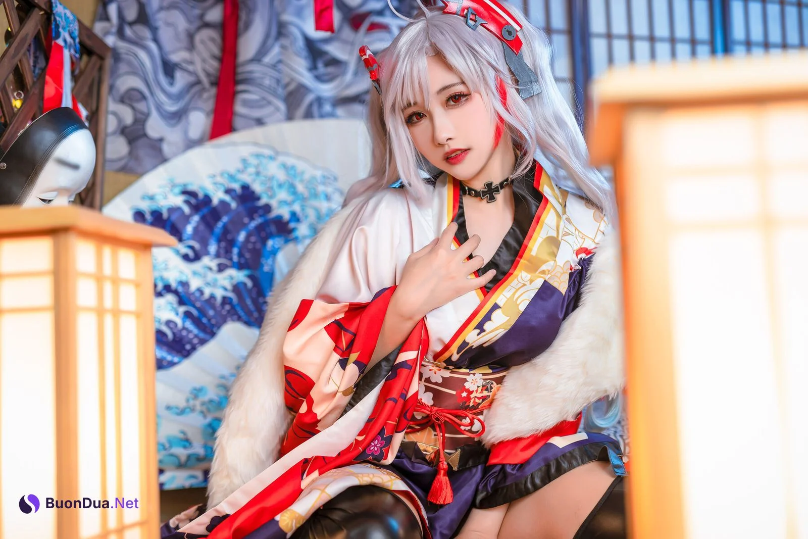 [Momoko葵葵] Prinz Eugen 欧根亲王 和服 - Photo 16