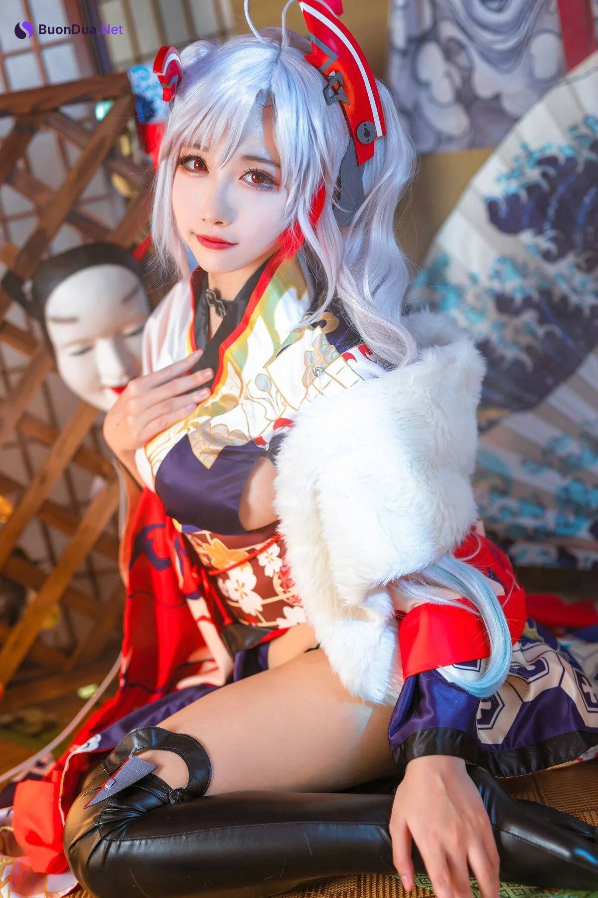 [Momoko葵葵] Prinz Eugen 欧根亲王 和服 - Photo 19