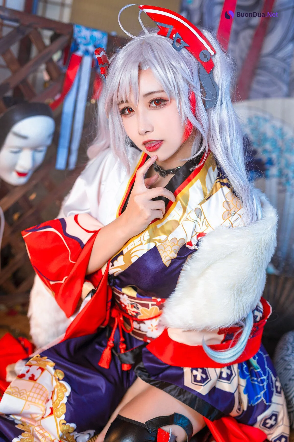 [Momoko葵葵] Prinz Eugen 欧根亲王 和服 - Photo 20