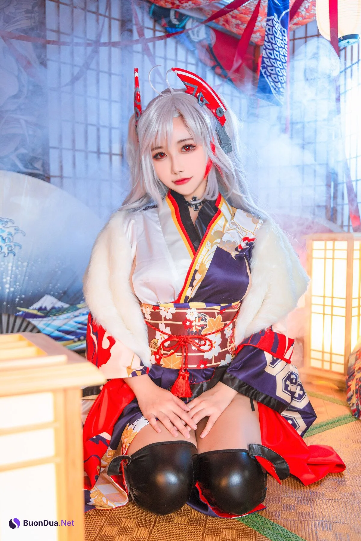[Momoko葵葵] Prinz Eugen 欧根亲王 和服 - Photo 6