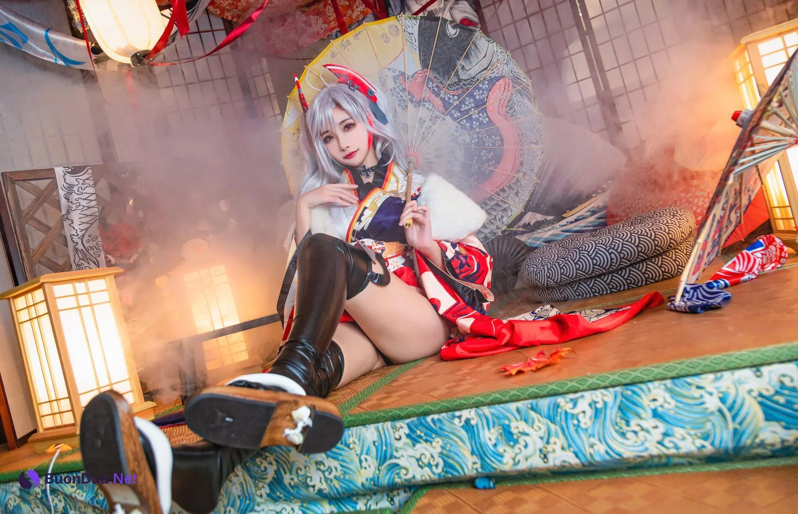 [Momoko葵葵] Prinz Eugen 欧根亲王 和服 - Photo 7