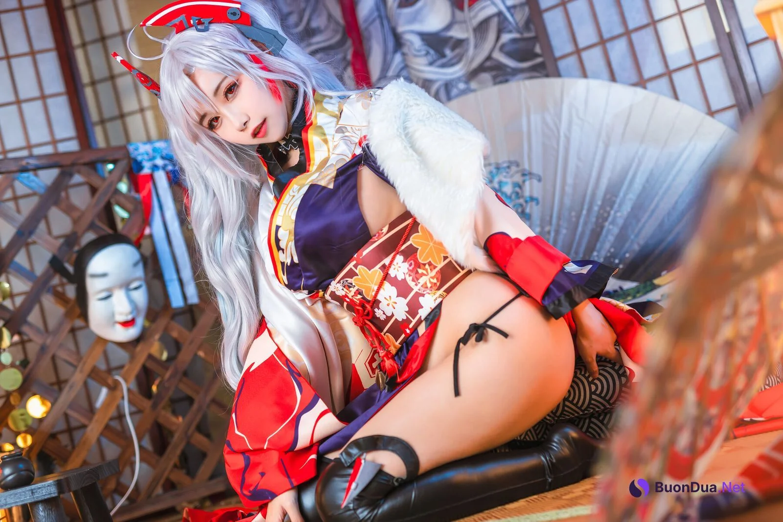 [Momoko葵葵] Prinz Eugen 欧根亲王 和服 - Photo 8