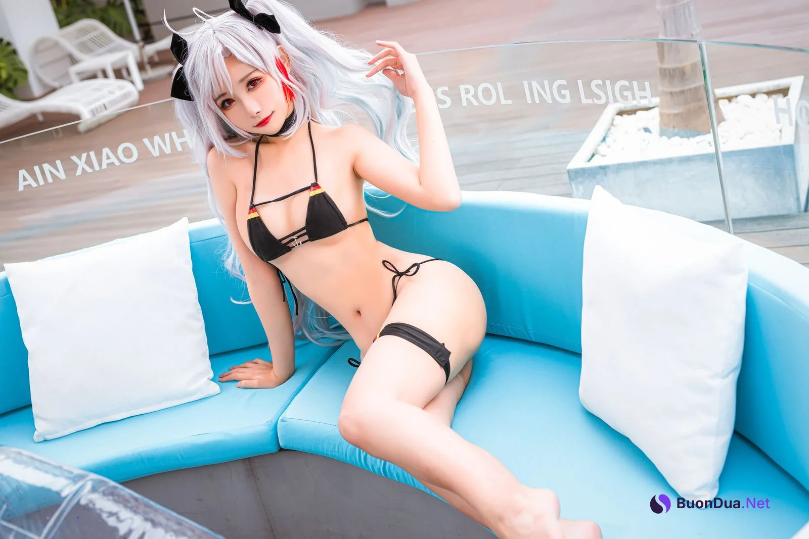 [Momoko葵葵] Prinz Eugen 欧根亲王 Bikini 水着 - Photo 12