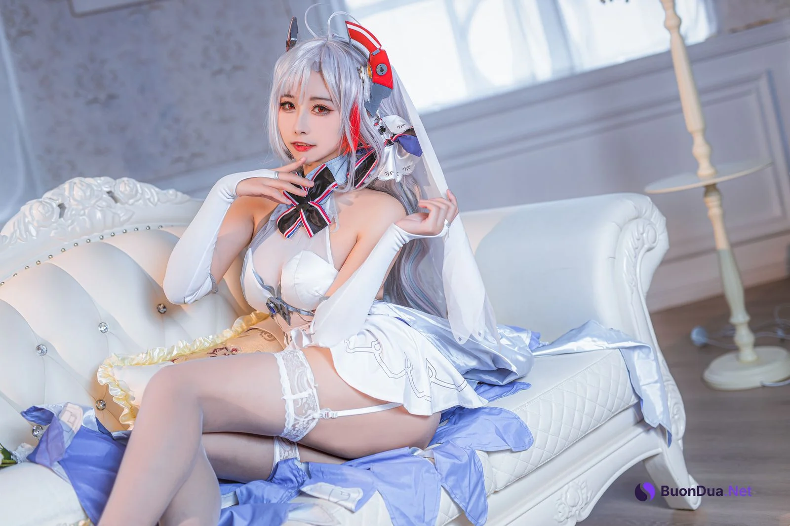 [Momoko葵葵] Prinz Eugen 欧根亲王 花嫁 Bride Ver. - Photo 14