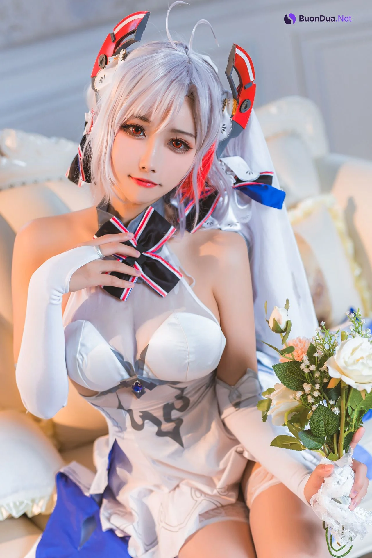 [Momoko葵葵] Prinz Eugen 欧根亲王 花嫁 Bride Ver. - Photo 15
