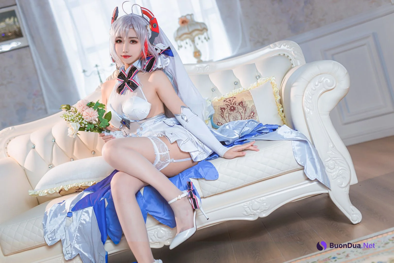 [Momoko葵葵] Prinz Eugen 欧根亲王 花嫁 Bride Ver. - Photo 16