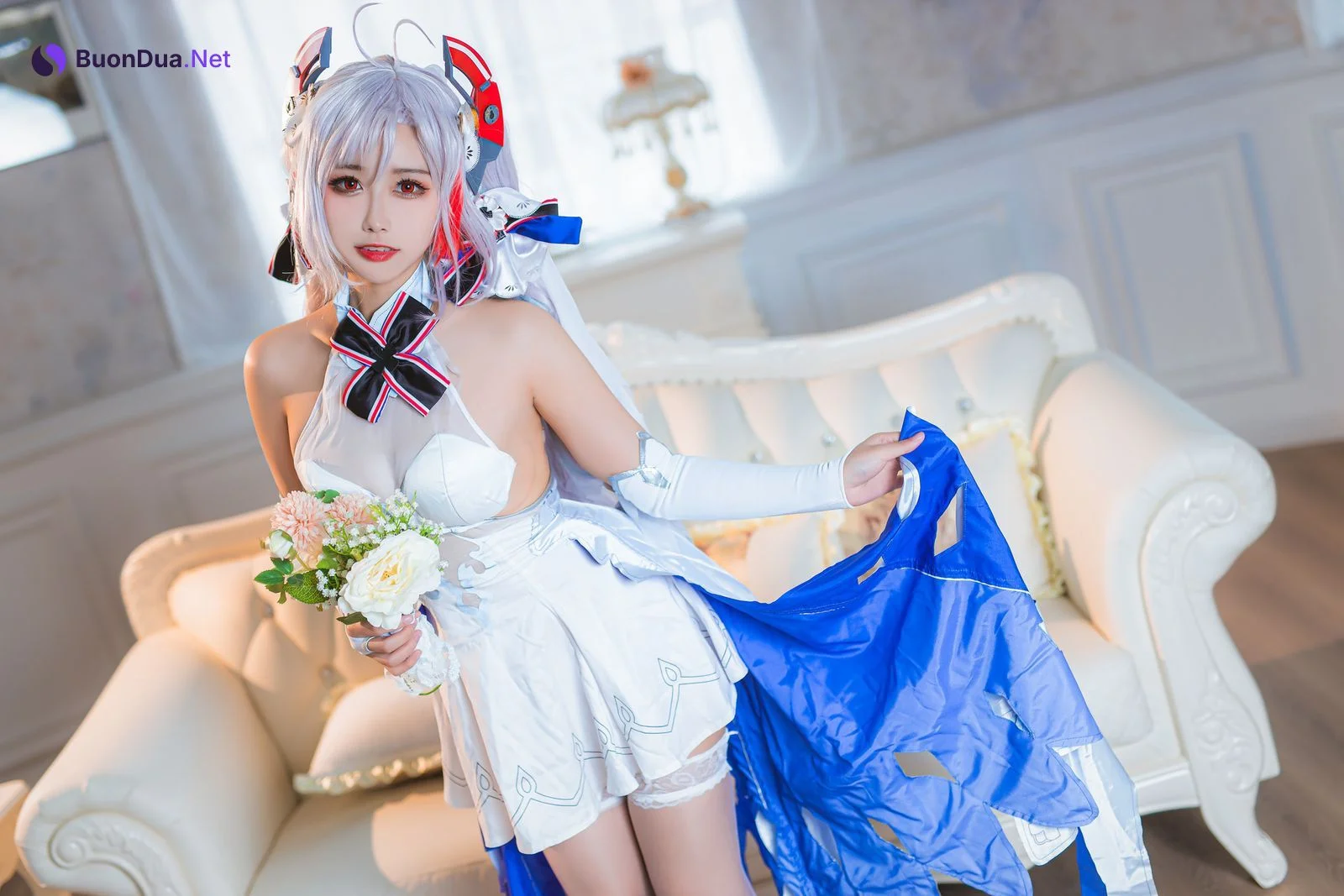 [Momoko葵葵] Prinz Eugen 欧根亲王 花嫁 Bride Ver. - Photo 18
