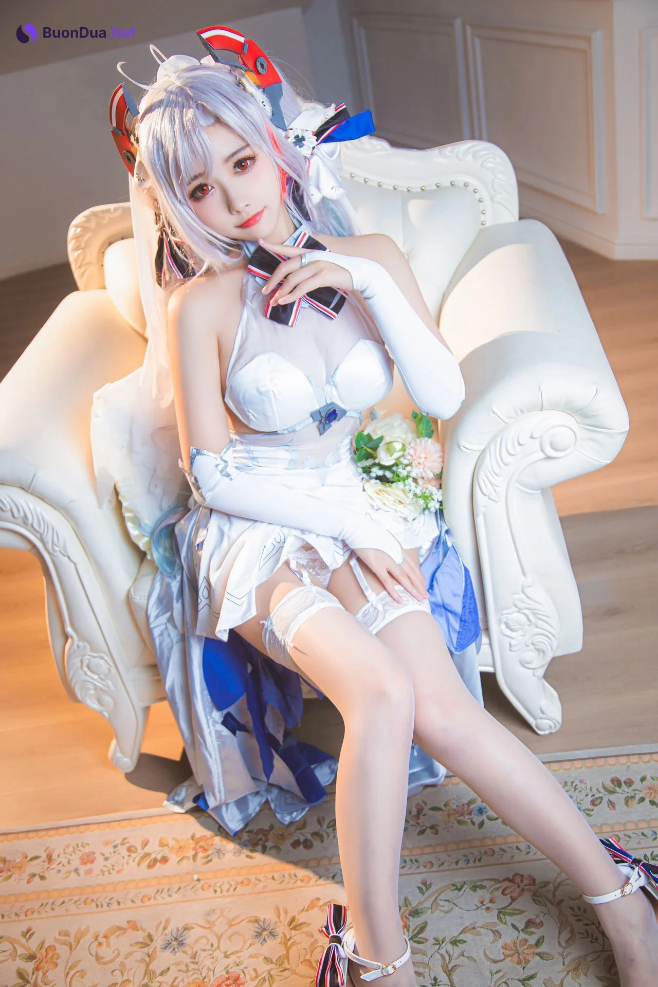 [Momoko葵葵] Prinz Eugen 欧根亲王 花嫁 Bride Ver. - Photo 2