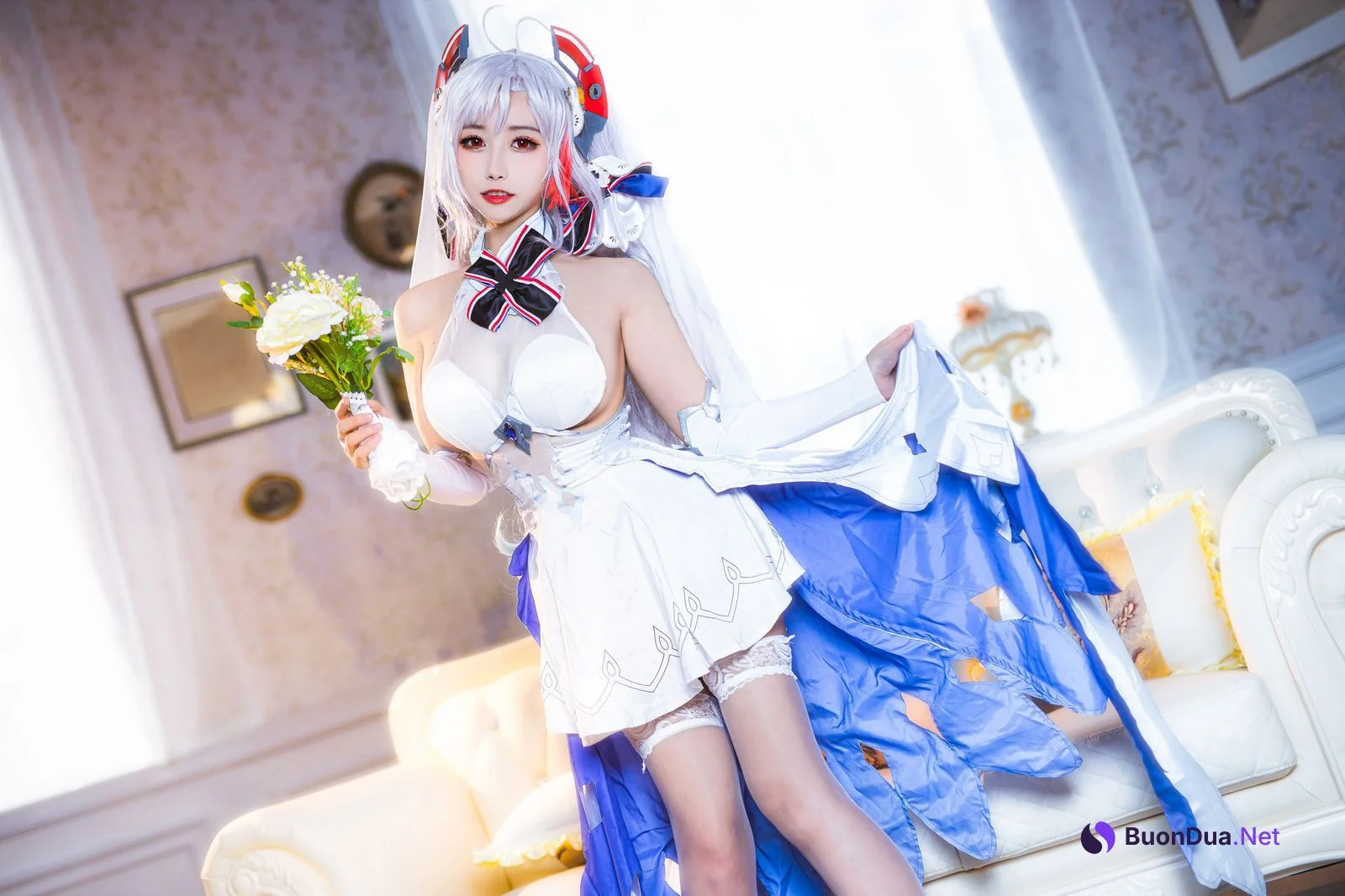 [Momoko葵葵] Prinz Eugen 欧根亲王 花嫁 Bride Ver. - Photo 3