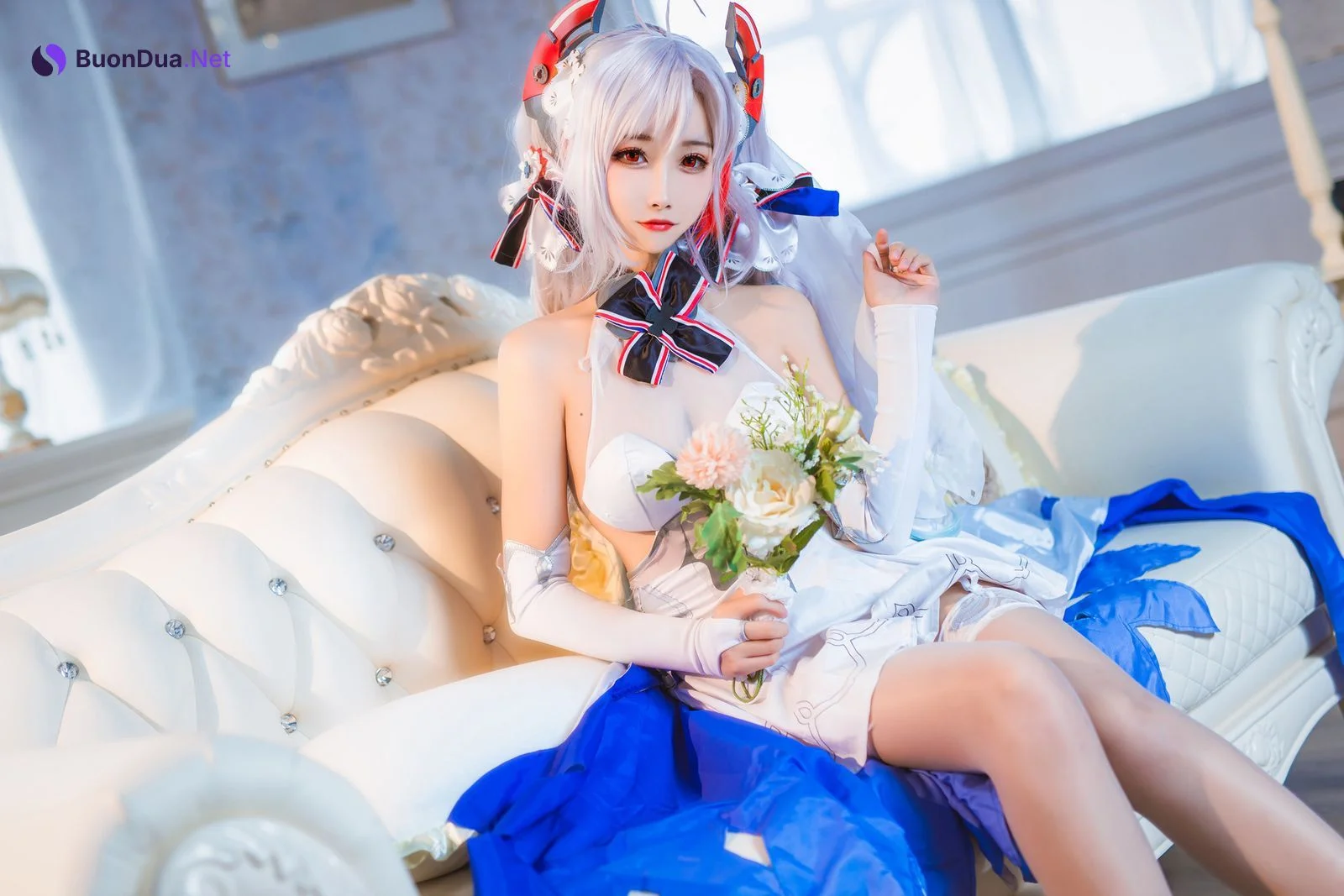 [Momoko葵葵] Prinz Eugen 欧根亲王 花嫁 Bride Ver. - Photo 4