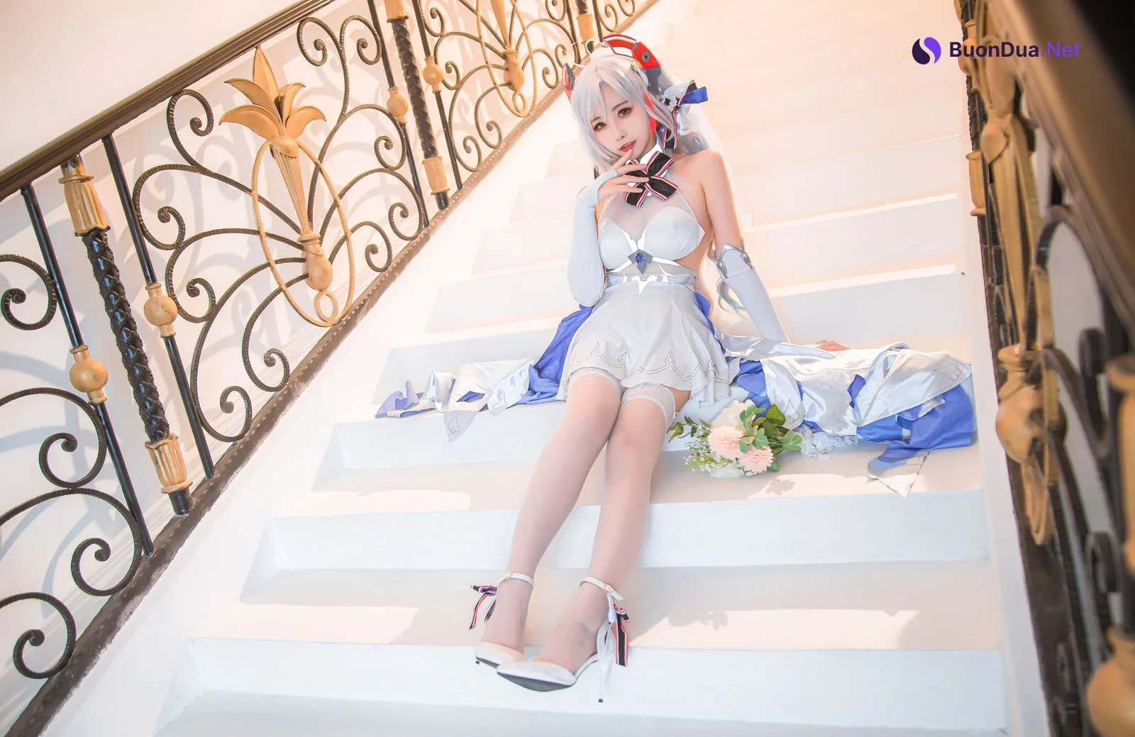 [Momoko葵葵] Prinz Eugen 欧根亲王 花嫁 Bride Ver. - Photo 5