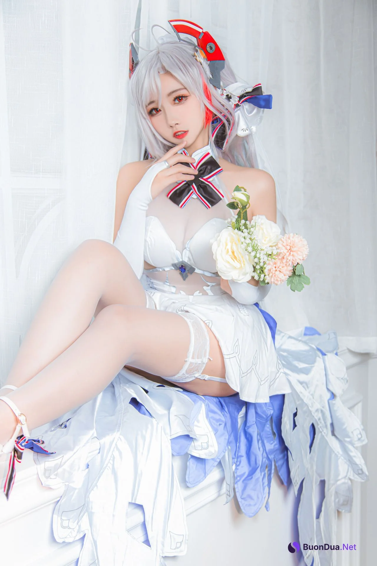 [Momoko葵葵] Prinz Eugen 欧根亲王 花嫁 Bride Ver. - Photo 7