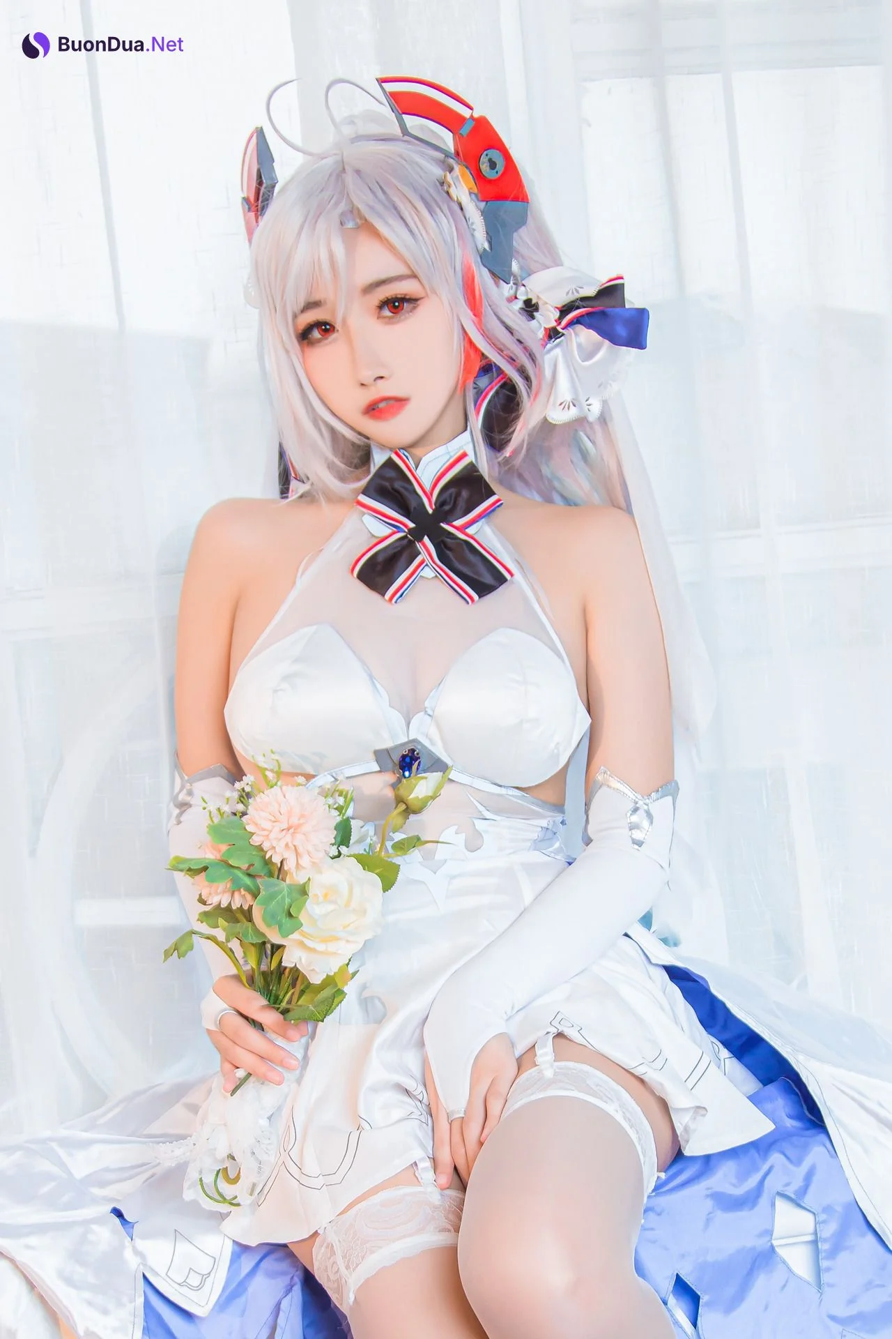[Momoko葵葵] Prinz Eugen 欧根亲王 花嫁 Bride Ver. - Photo 8