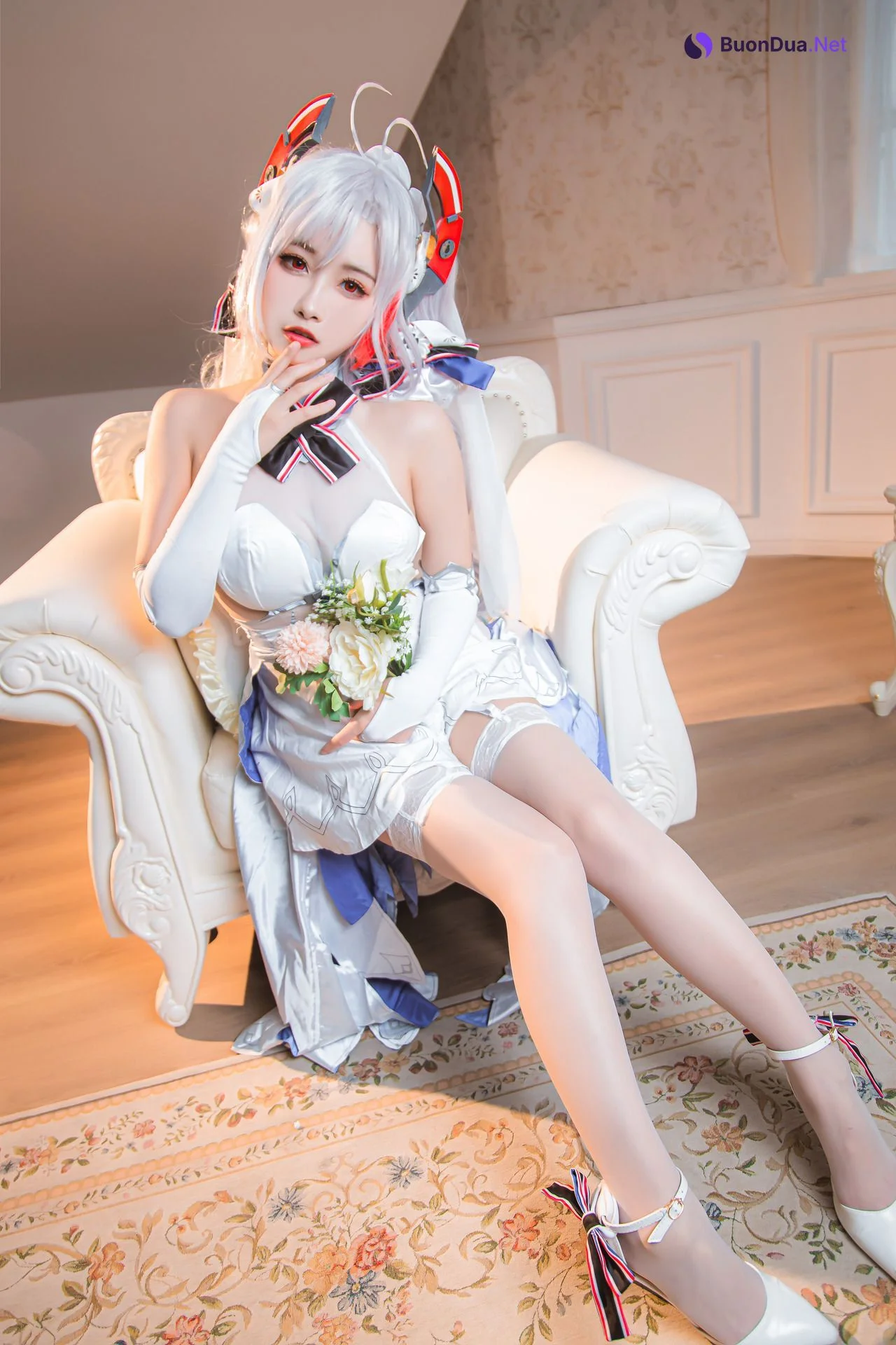 [Momoko葵葵] Prinz Eugen 欧根亲王 花嫁 Bride Ver. - Photo 9