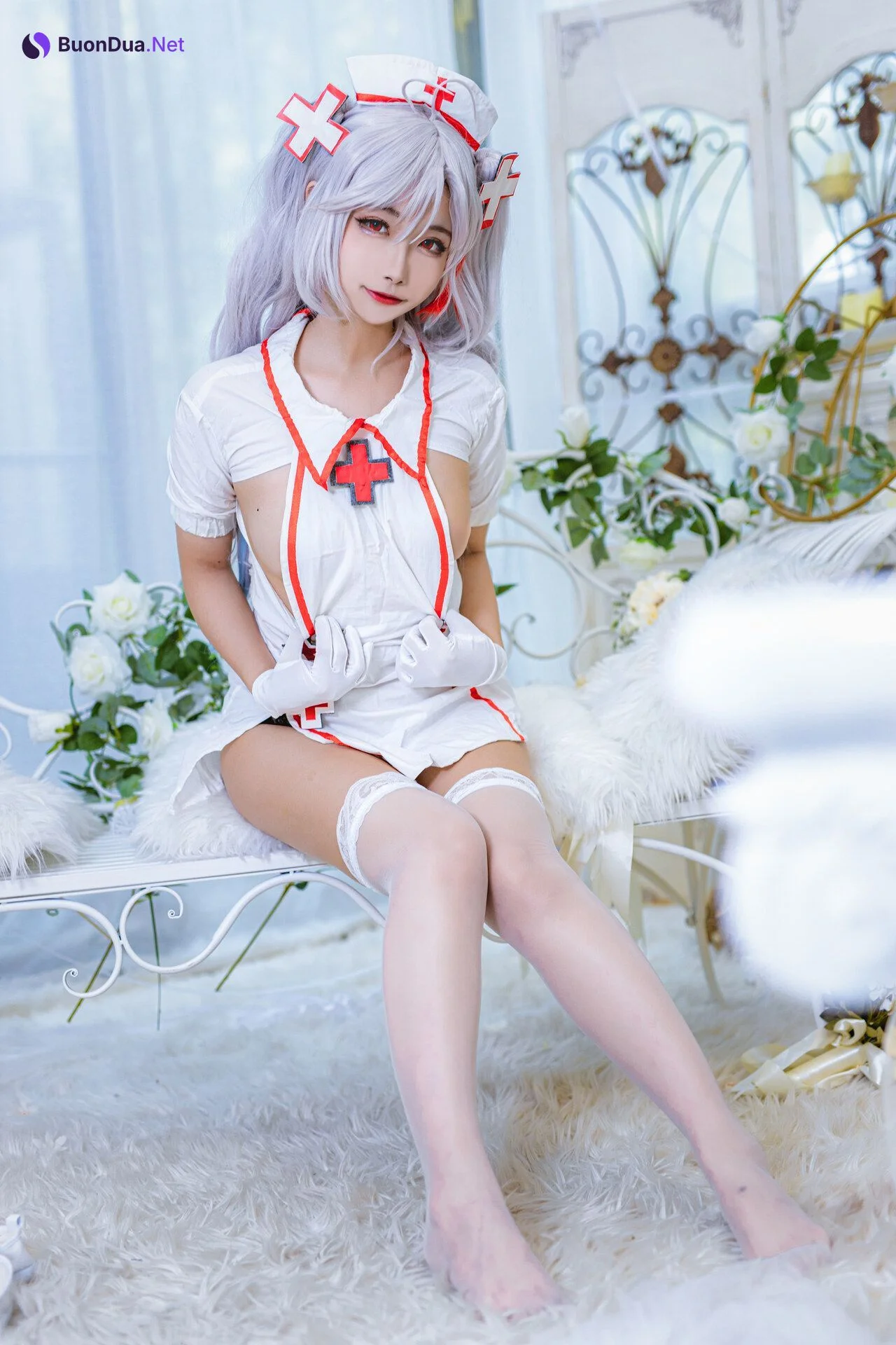 [Momoko葵葵] Prinz Eugen 欧根亲王 Nurse 护士 - Photo 13