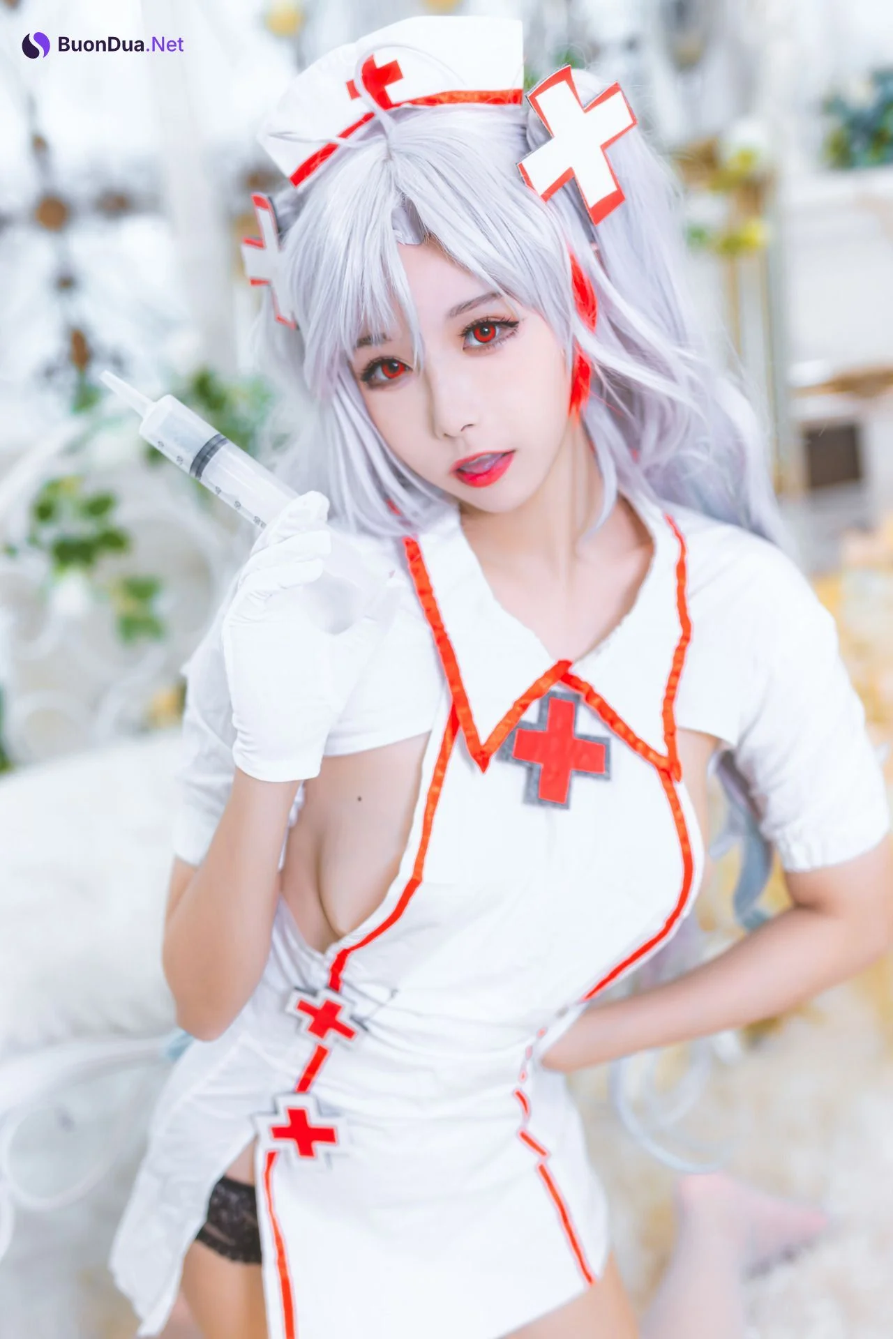 [Momoko葵葵] Prinz Eugen 欧根亲王 Nurse 护士 - Photo 3