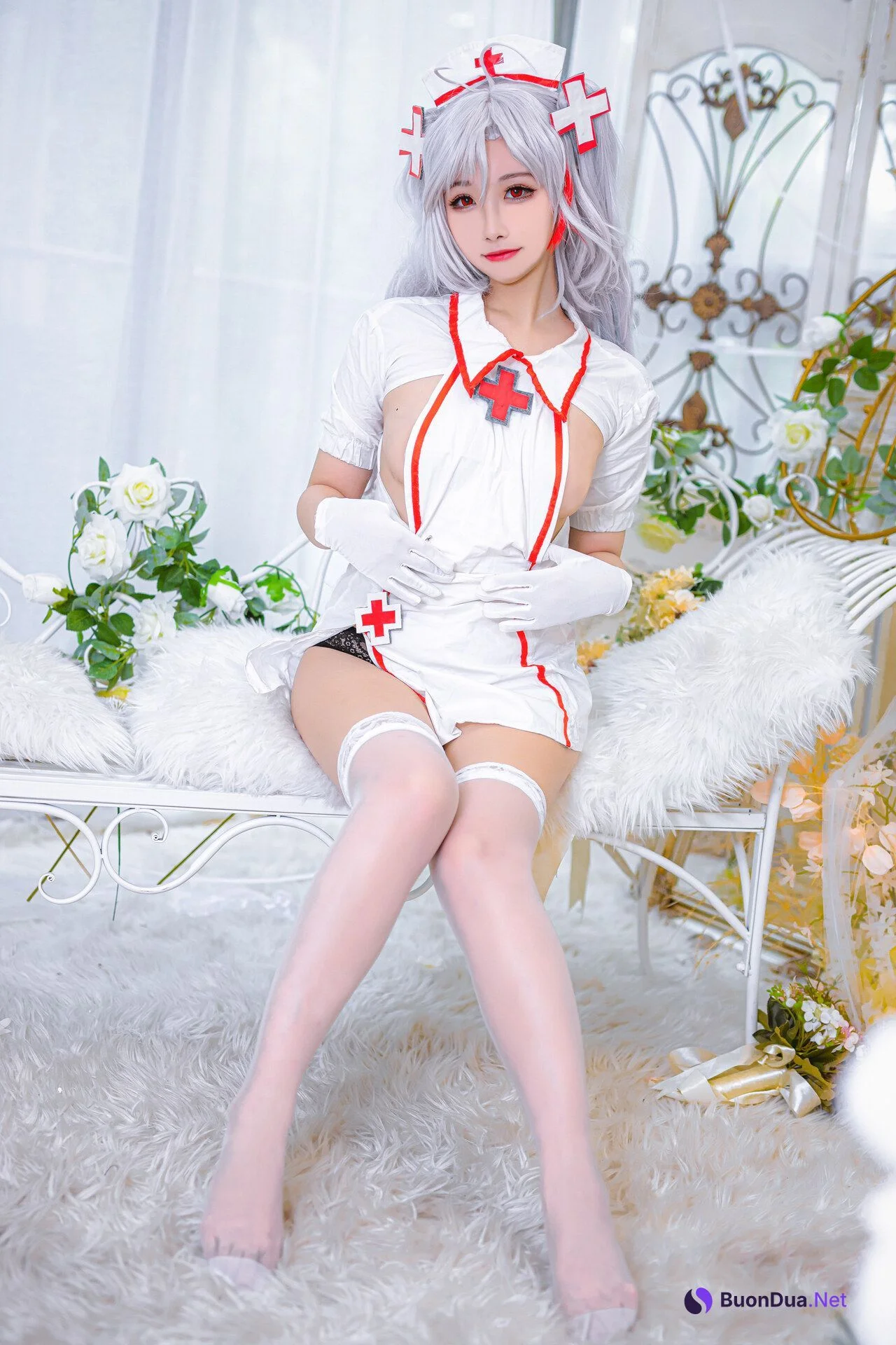 [Momoko葵葵] Prinz Eugen 欧根亲王 Nurse 护士 - Photo 6