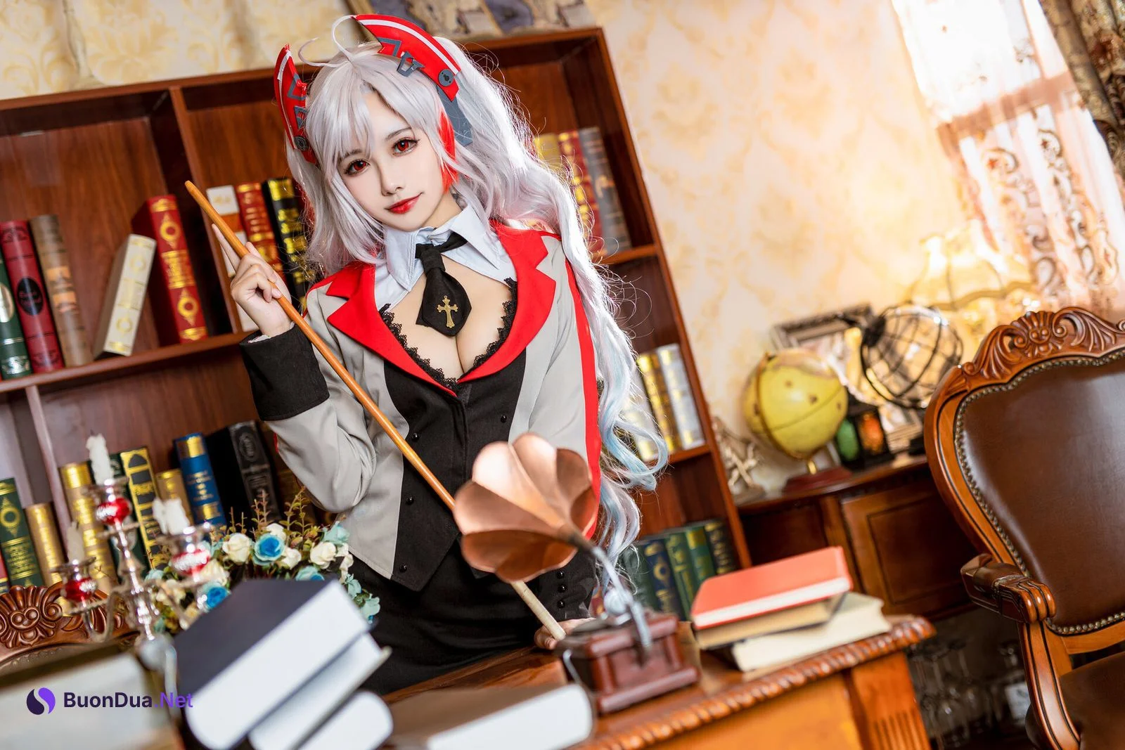 [Momoko葵葵] Prinz Eugen 欧根亲王 Teacher Ver. - Photo 11