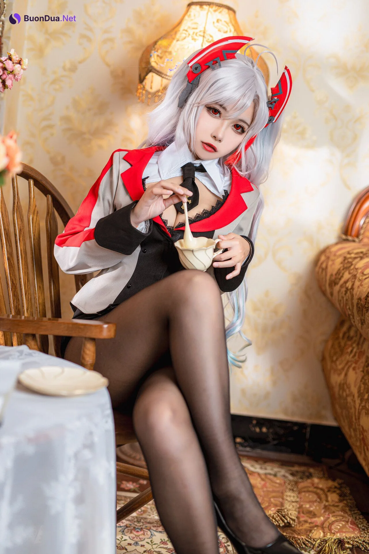 [Momoko葵葵] Prinz Eugen 欧根亲王 Teacher Ver. - Photo 14