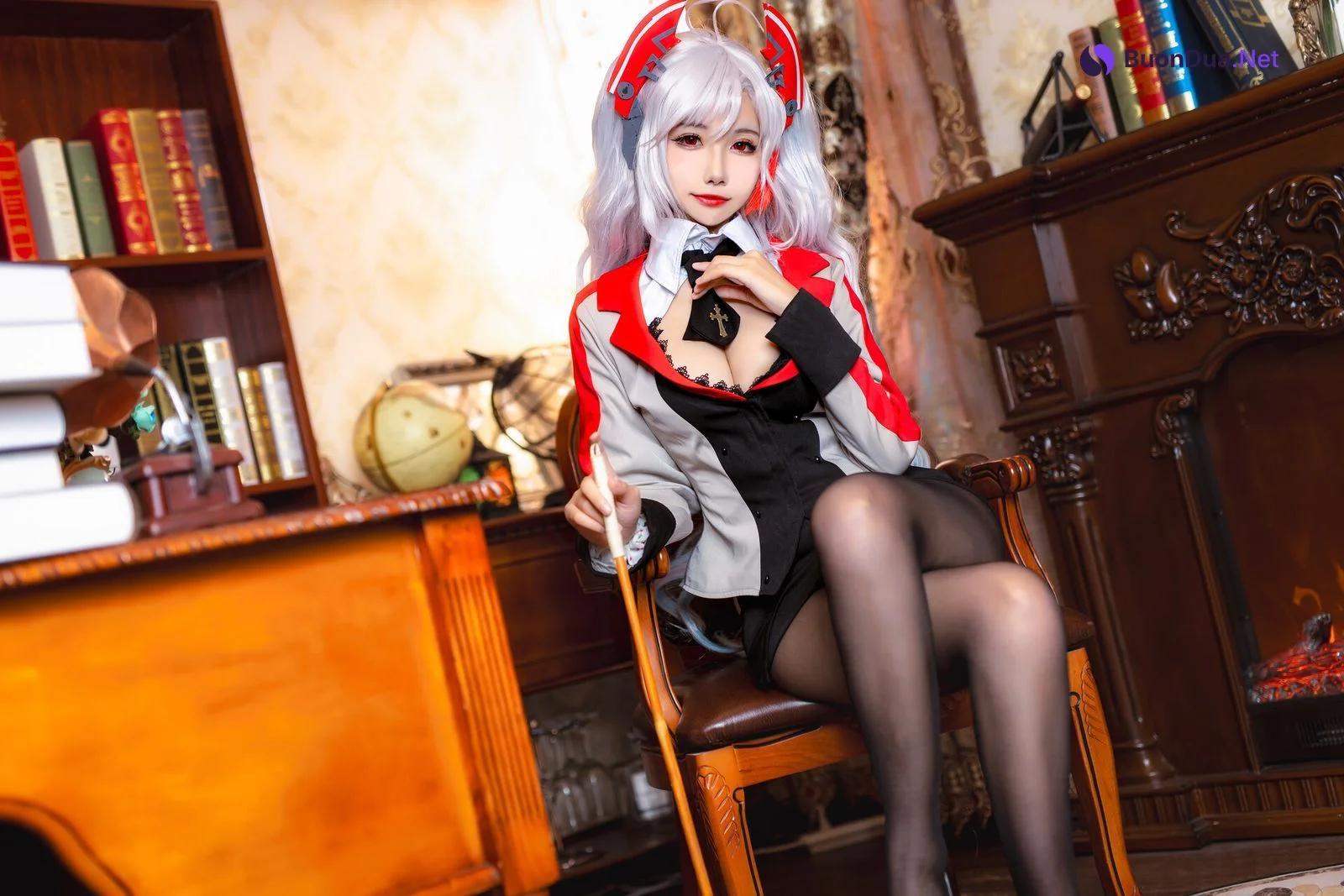 [Momoko葵葵] Prinz Eugen 欧根亲王 Teacher Ver. - Photo 16