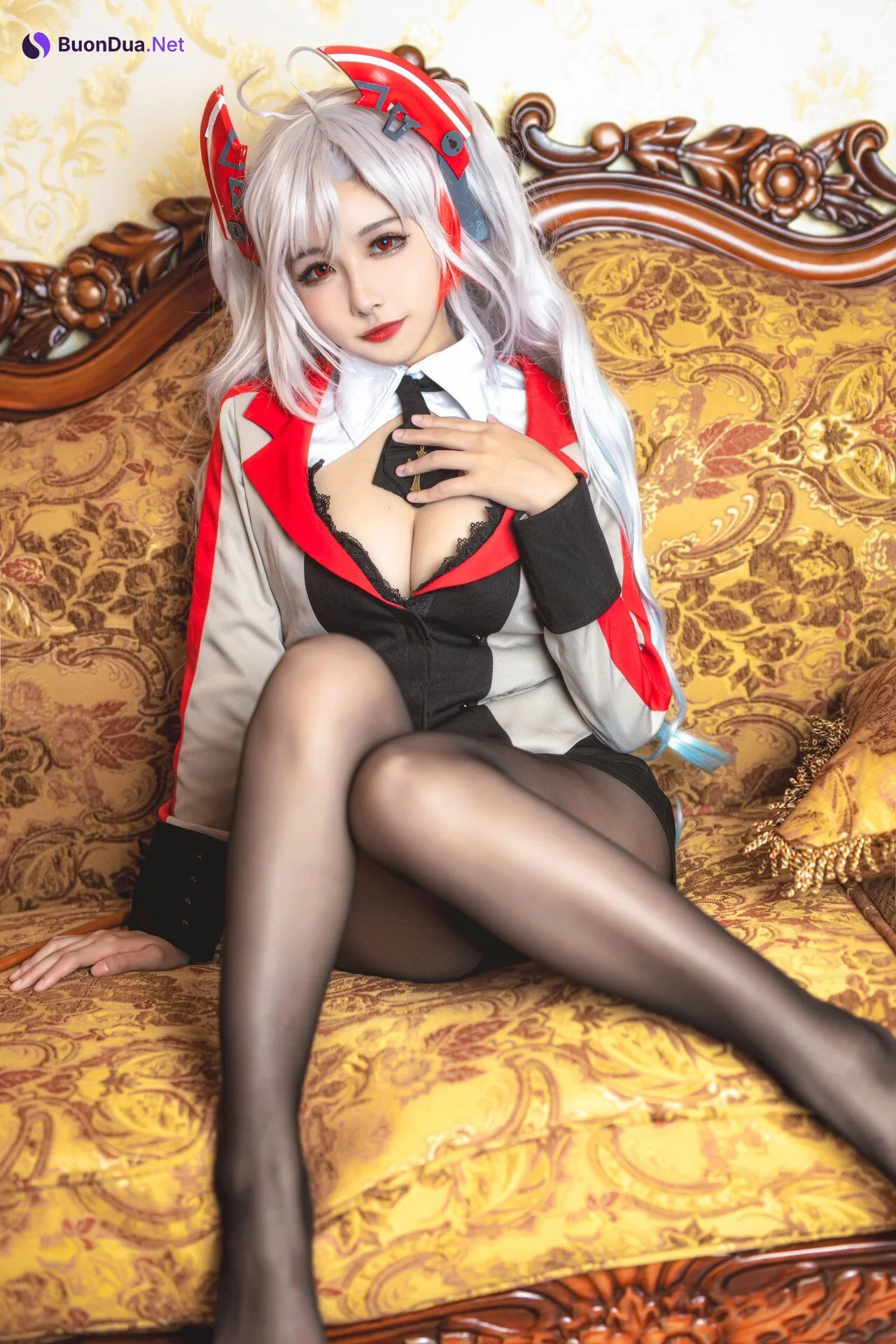[Momoko葵葵] Prinz Eugen 欧根亲王 Teacher Ver. - Photo 18