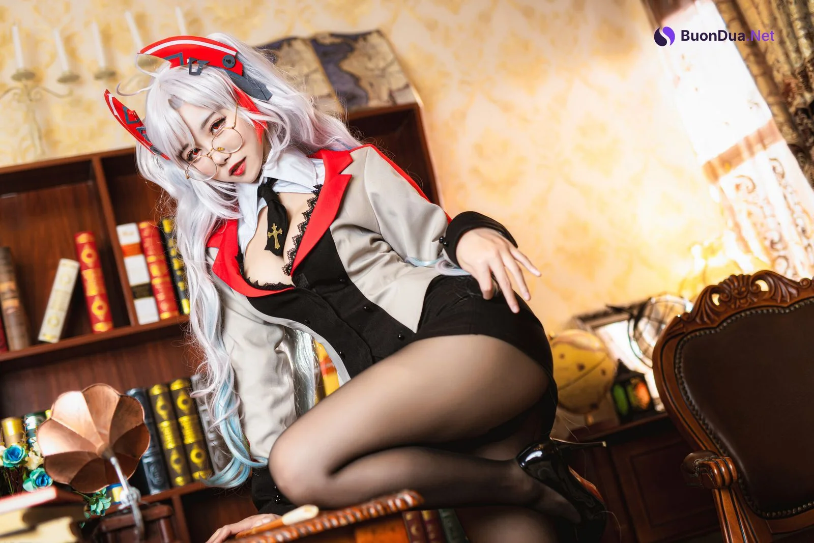 [Momoko葵葵] Prinz Eugen 欧根亲王 Teacher Ver. - Photo 19