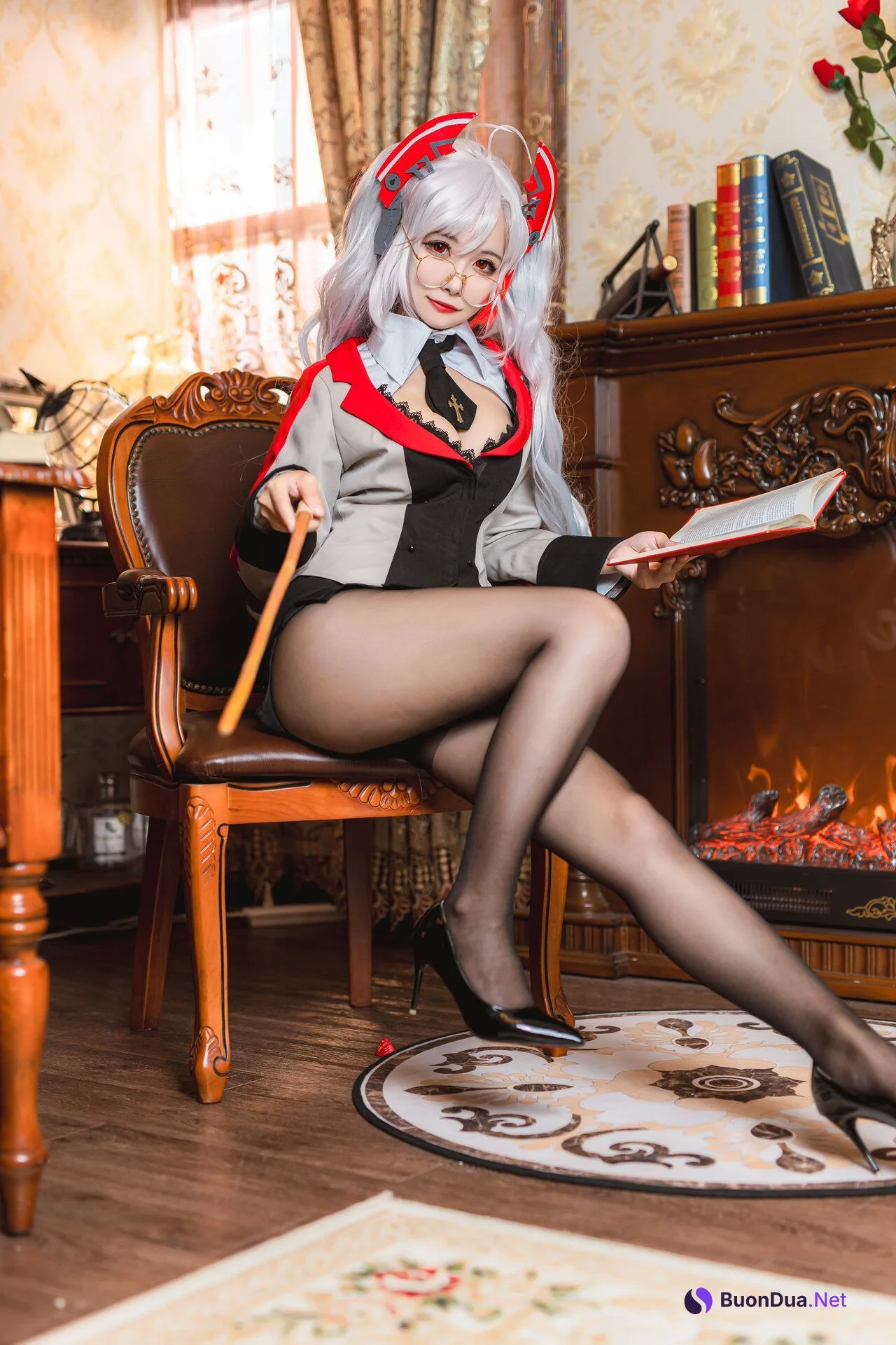 [Momoko葵葵] Prinz Eugen 欧根亲王 Teacher Ver. - Photo 5