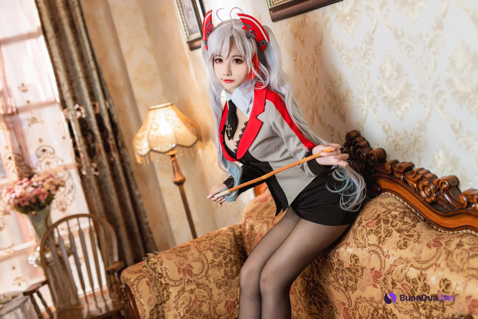 [Momoko葵葵] Prinz Eugen 欧根亲王 Teacher Ver. - Photo 8