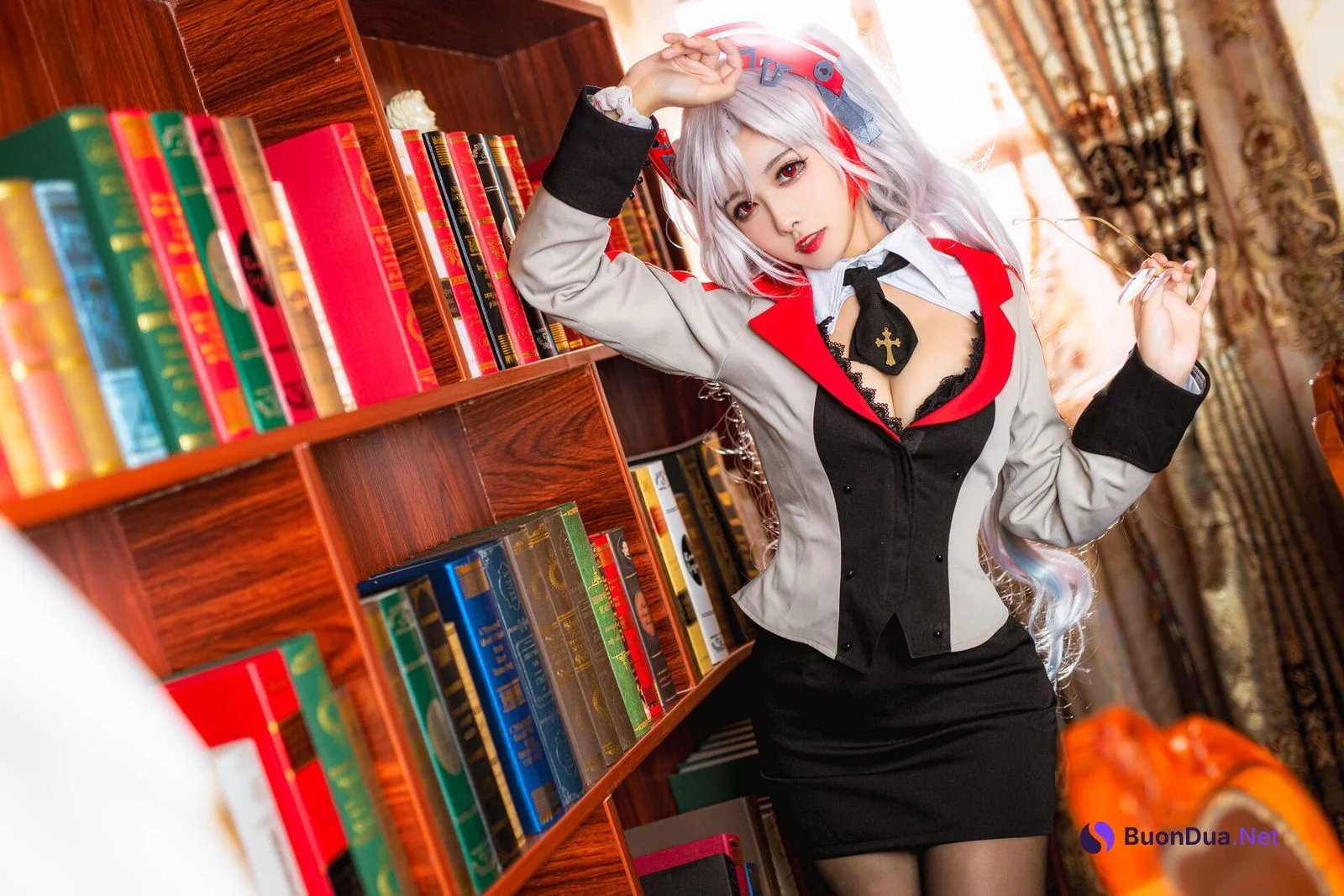 [Momoko葵葵] Prinz Eugen 欧根亲王 Teacher Ver. - Photo 9